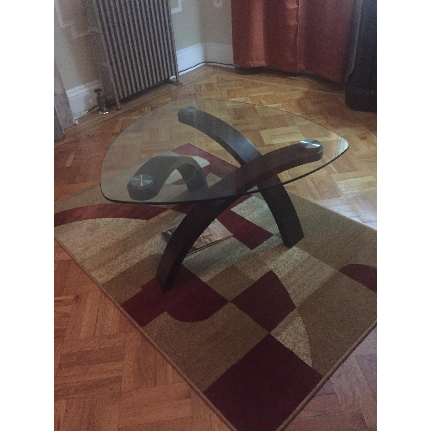 Raymour & Flanigan Allure Glass Coffee Table - image-3