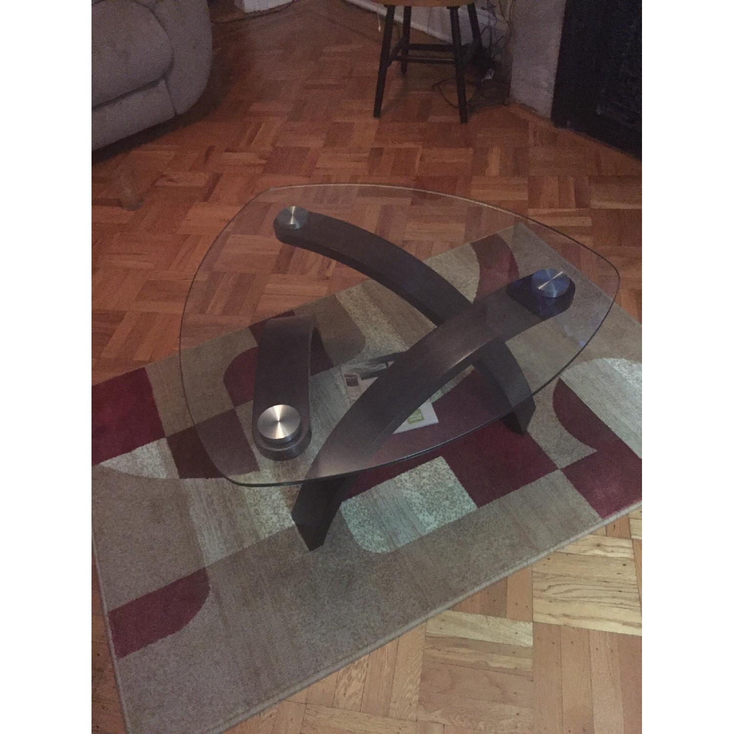 Raymour & Flanigan Allure Glass Coffee Table - image-4