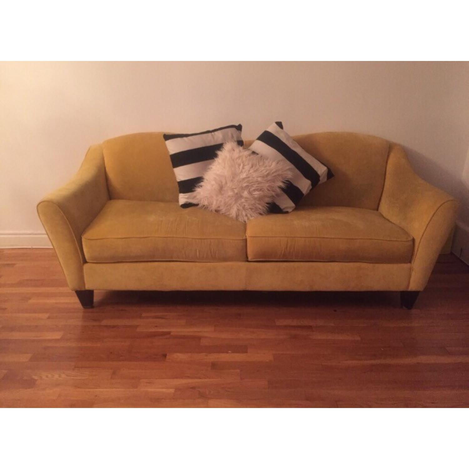 La-Z-Boy Customized Mustard Yellow Sofa - image-1