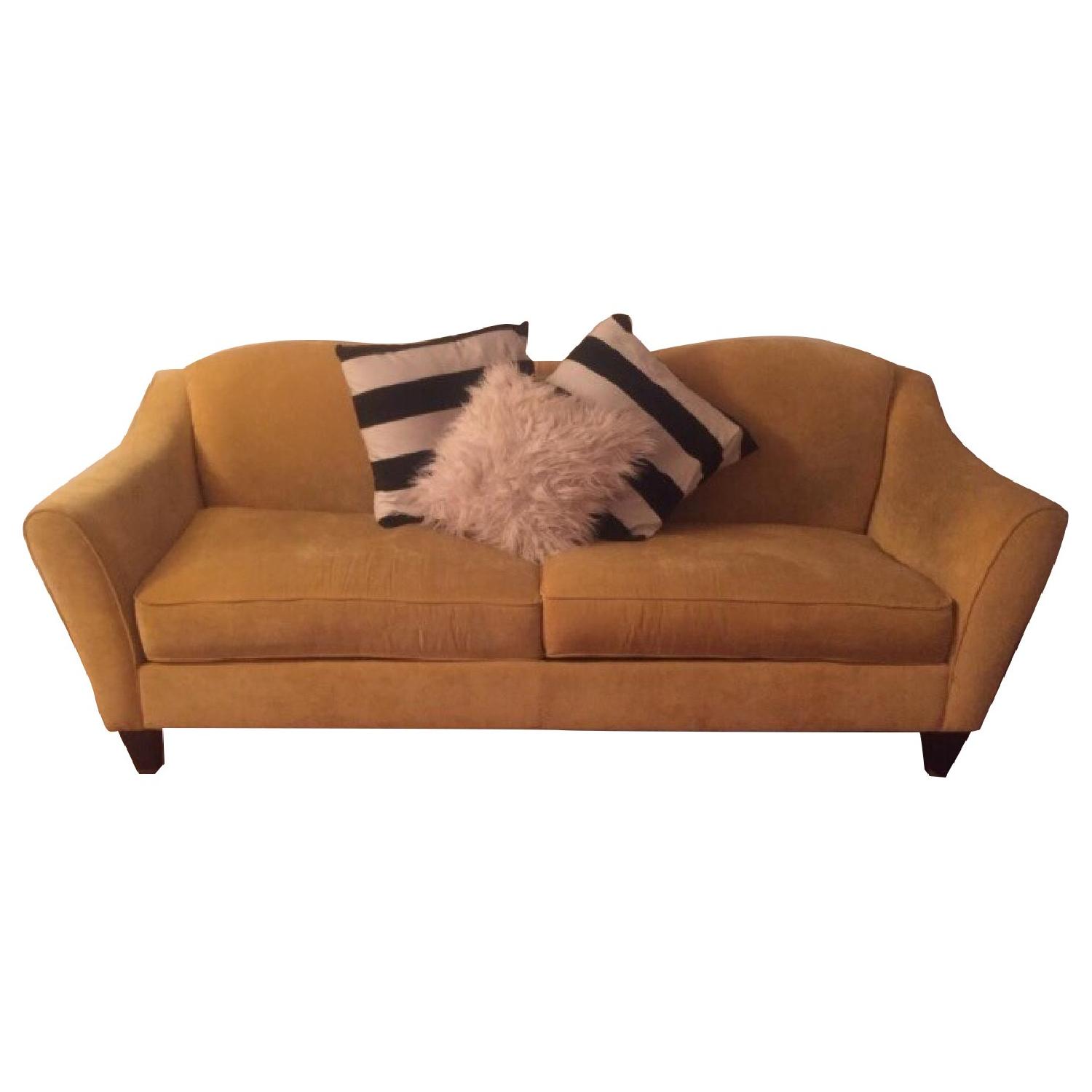 La-Z-Boy Customized Mustard Yellow Sofa - image-0