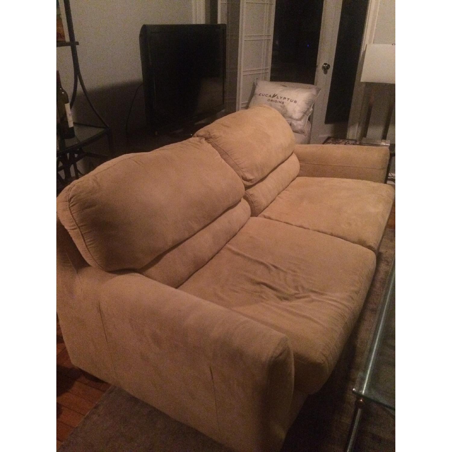 Albany Industries Yellow Sleeper Sofa - image-3