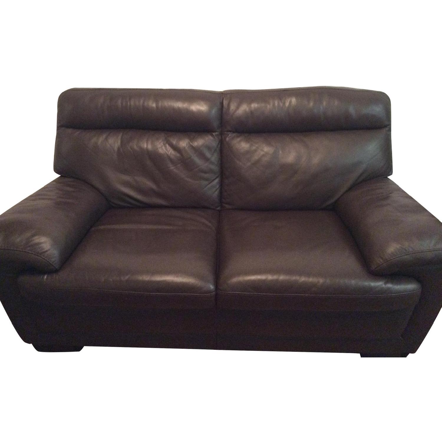 Natuzzi Edition Leather 3 Piece Sofa Set AptDeco