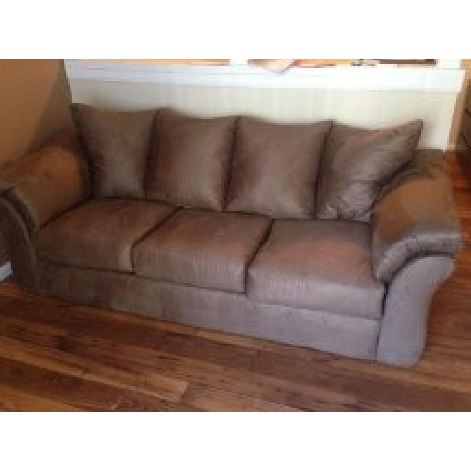 Ashley's Darcy Sleeper Sofa in Mocha - image-1