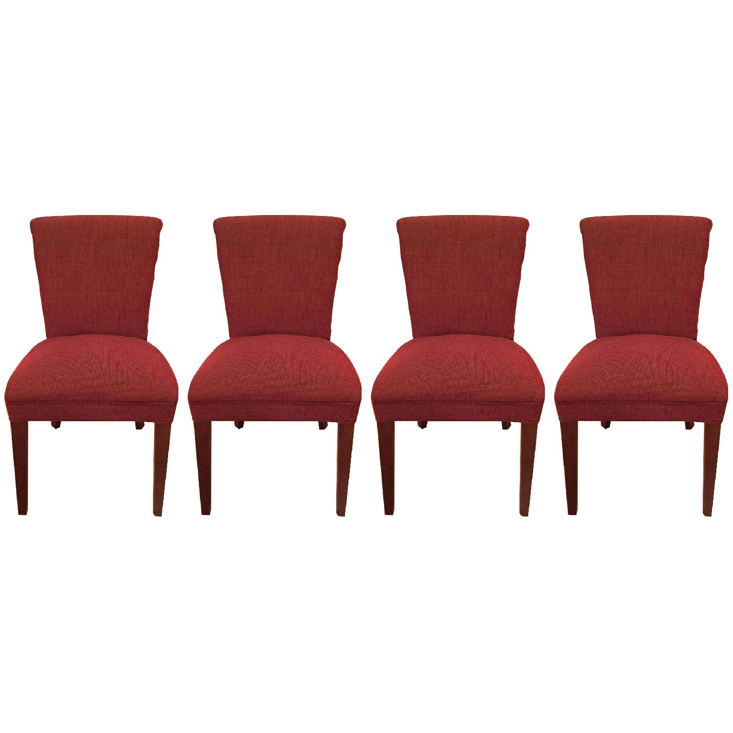 Crate & Barrel Upholstered Chairs - Set of 4 - image-0