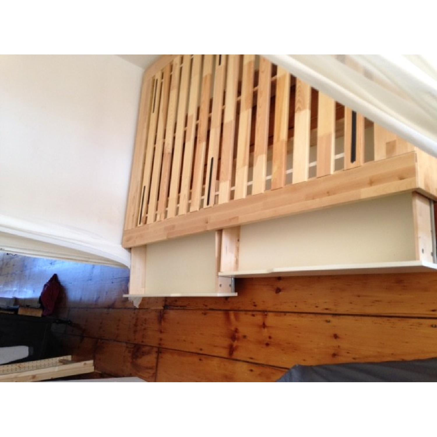 Ikea Mandal Full Size Birch Bed Frame w/ Storage in White - image-4