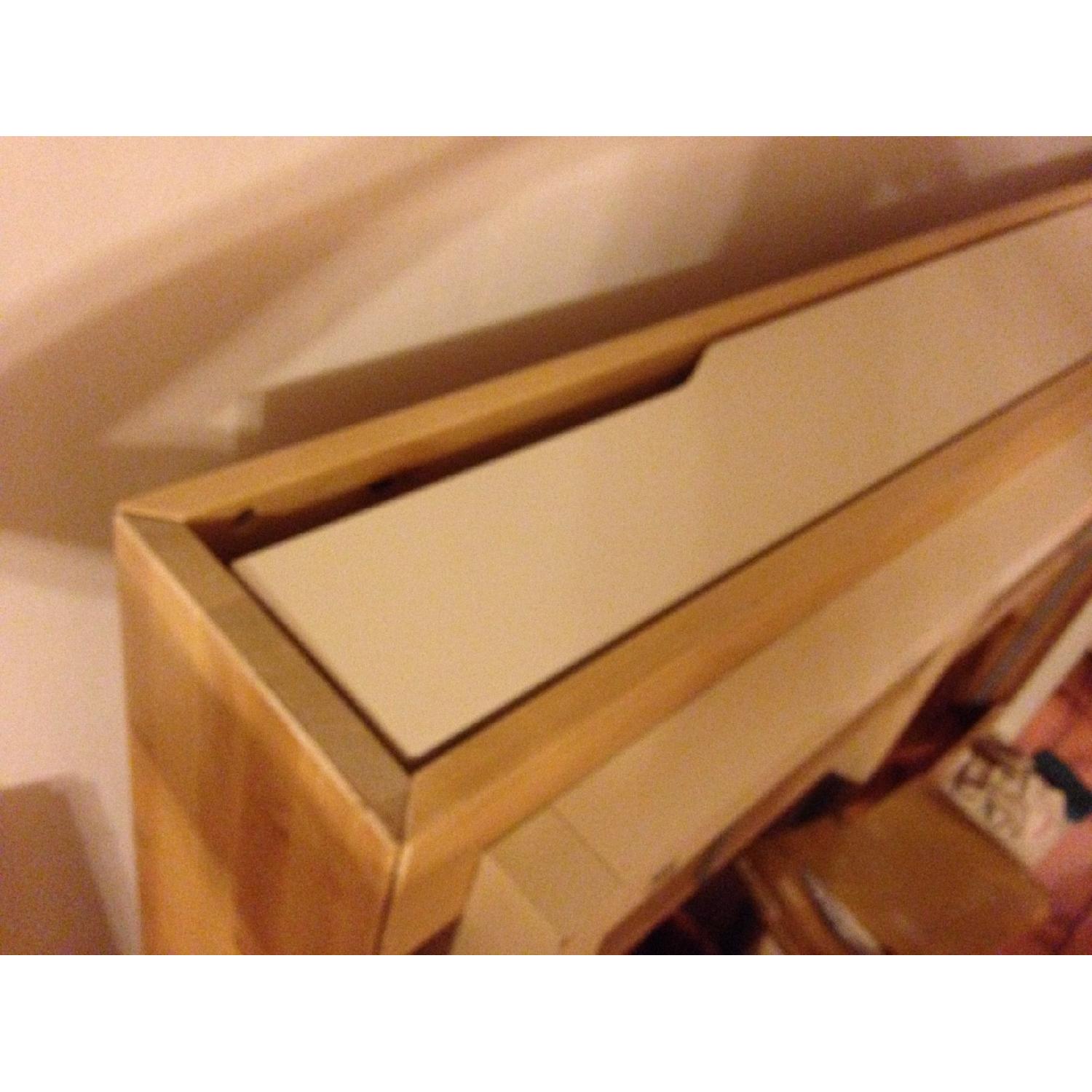 Ikea Mandal Full Size Birch Bed Frame w/ Storage in White - image-5