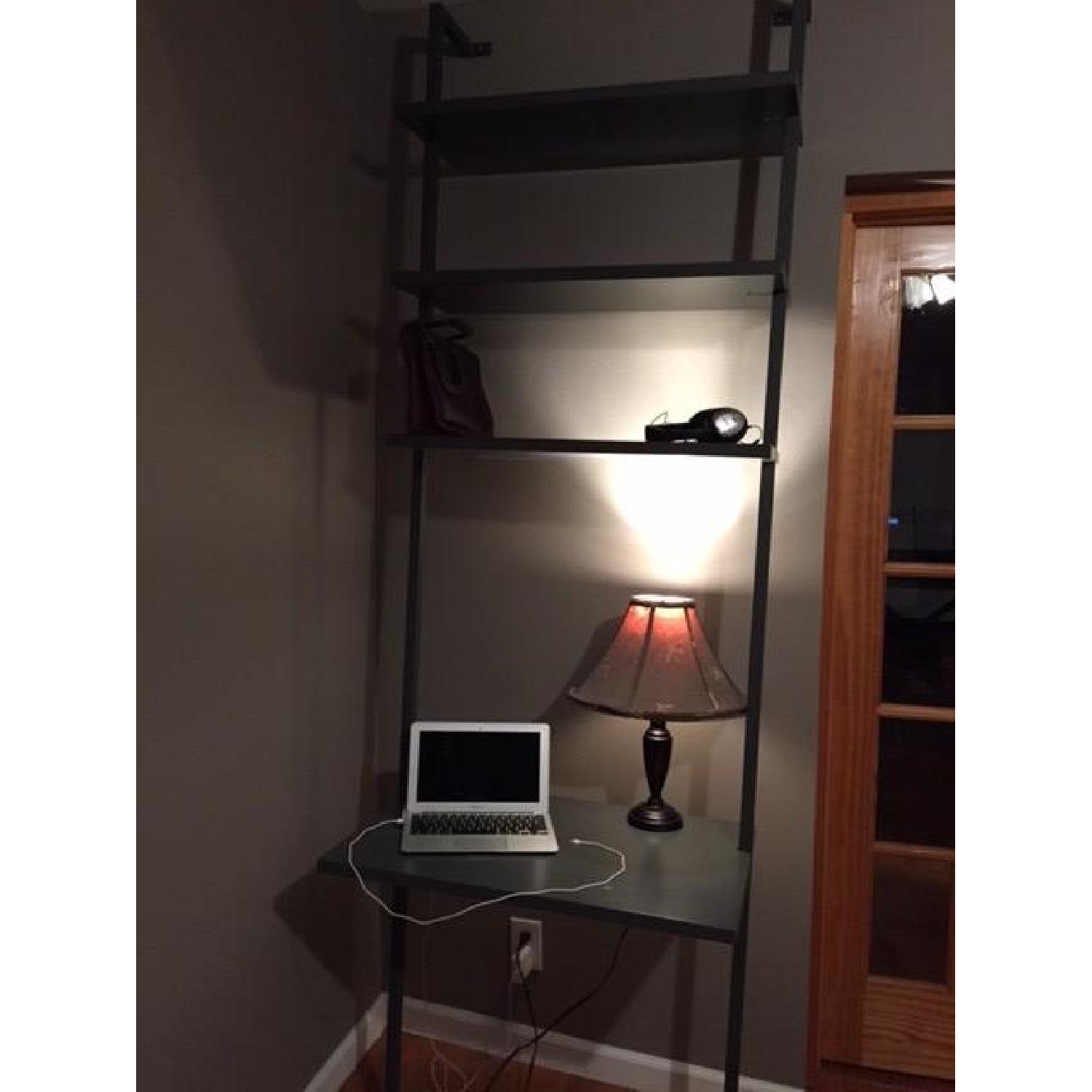 Crate & Barrel Stairway Grey Desk - image-3