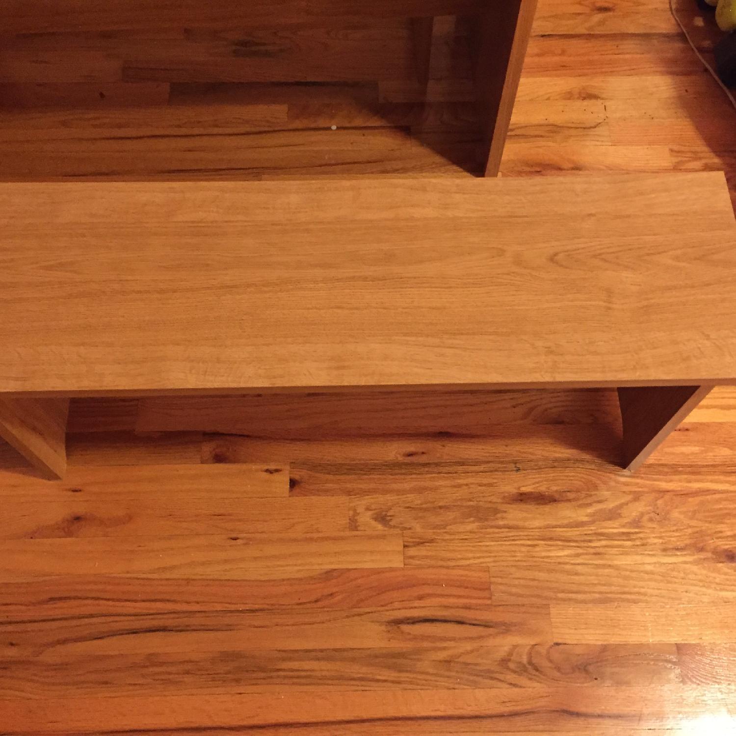 Sauder Beginnings Trestle Dining Table w/ 2 Benches - image-4