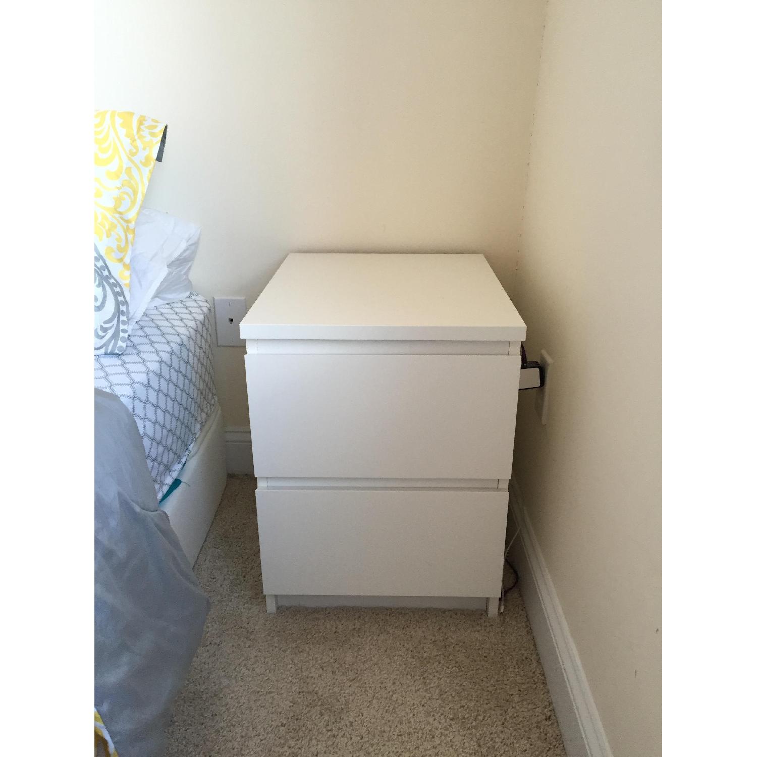 Ikea Malm 2 Drawer Chest In White Aptdeco