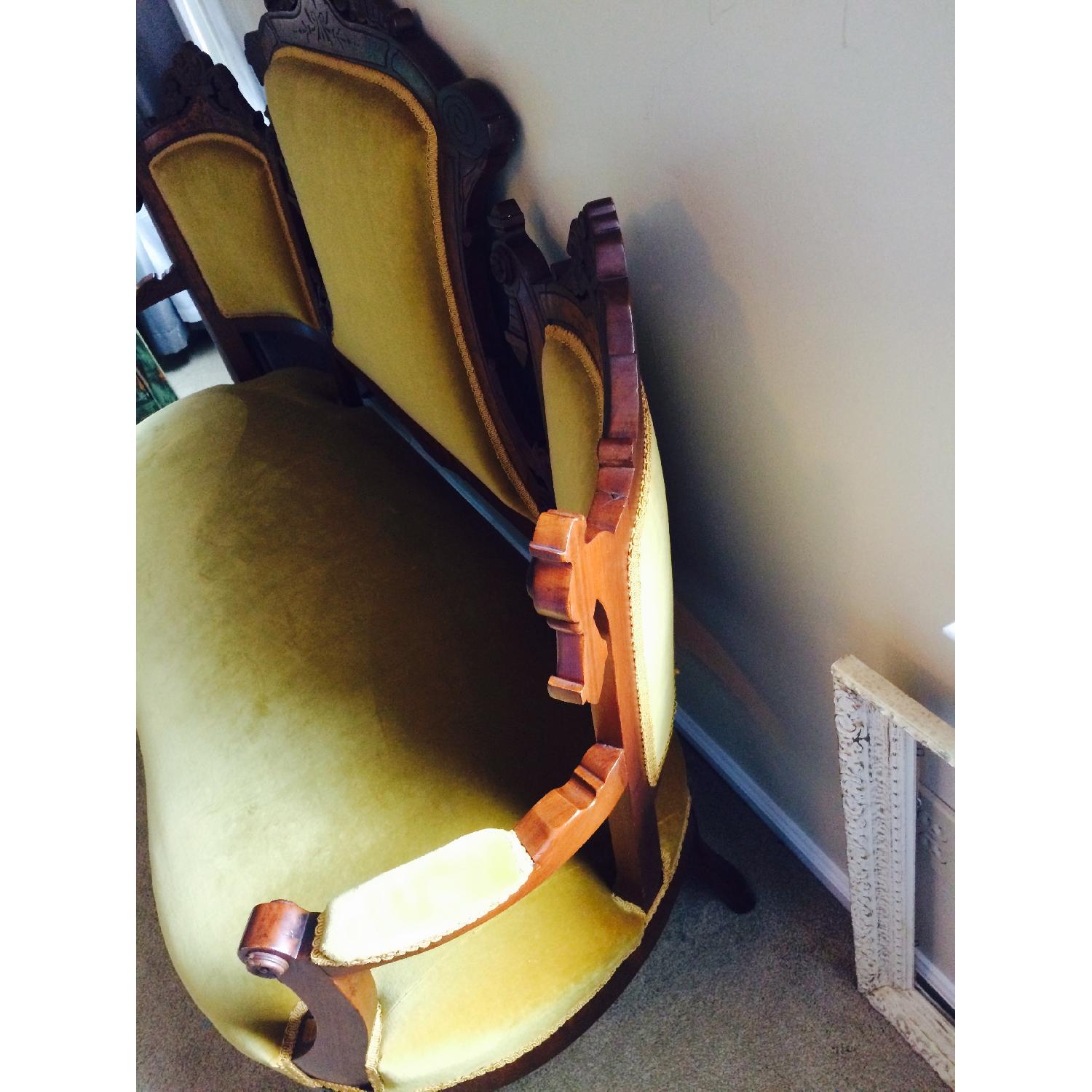 Antique Victorian Settee - image-3