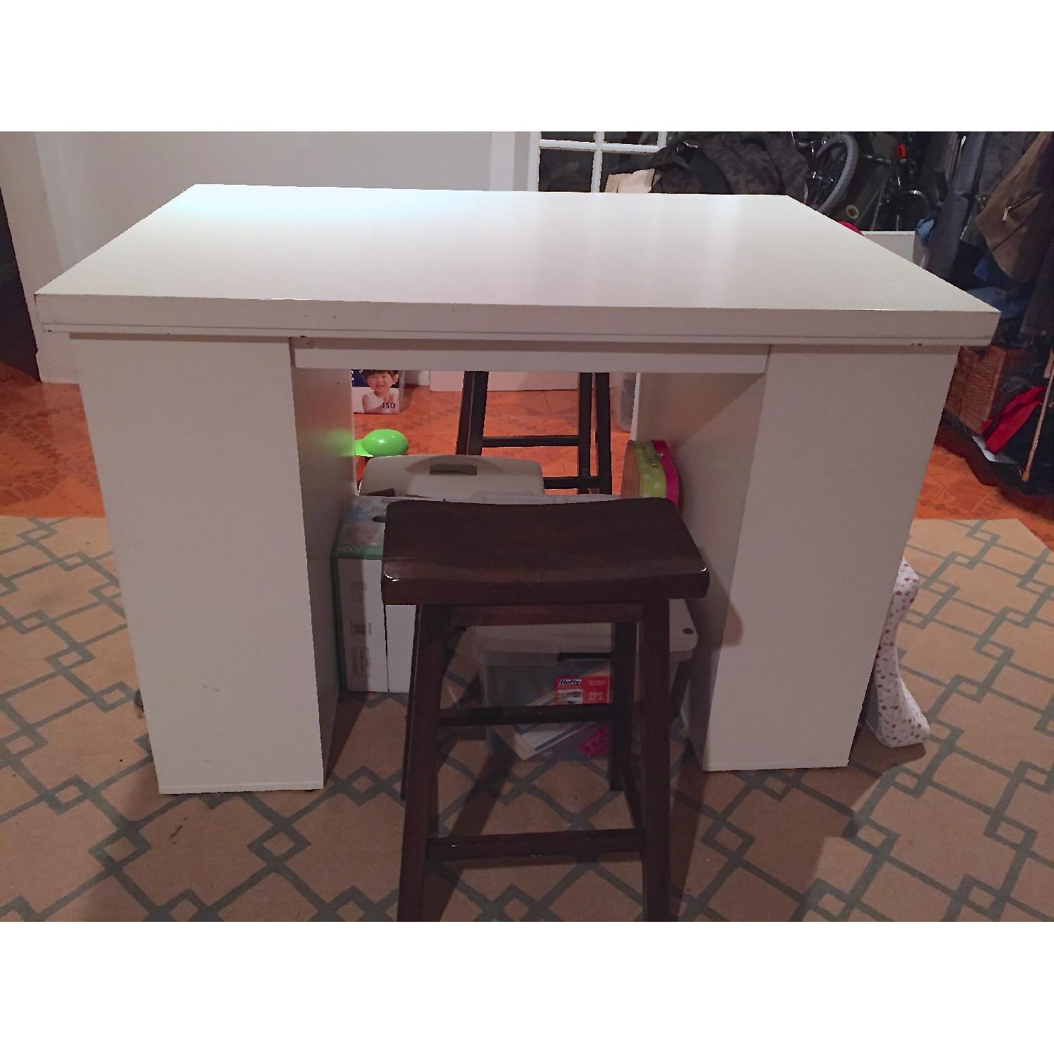 Pottery Barn Bedford Project Table Desk and Bookshelves - image-2