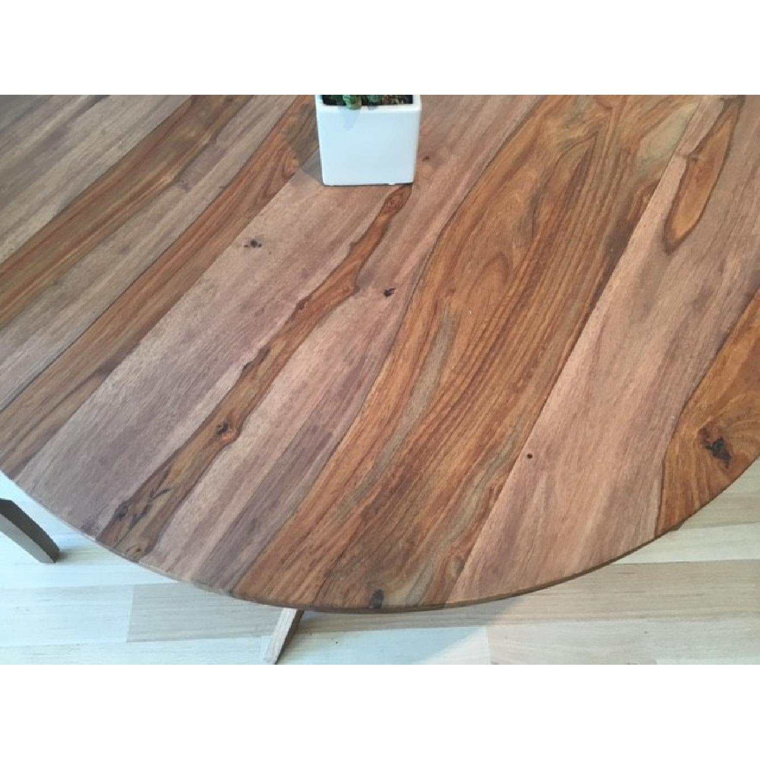 CB2 Twist Bistro Table w/ 2 Chairs - image-4