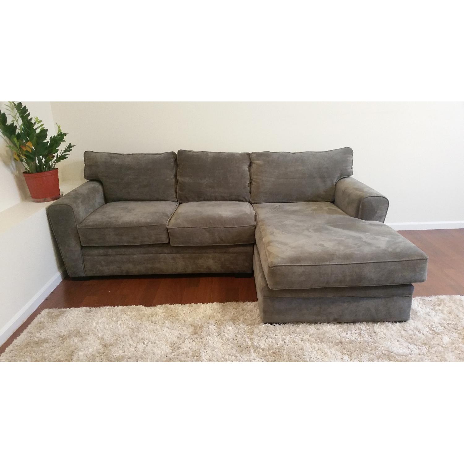 Raymour & Flanigan Artemis II 2-Piece Microfiber Sectional Sofa - image-1