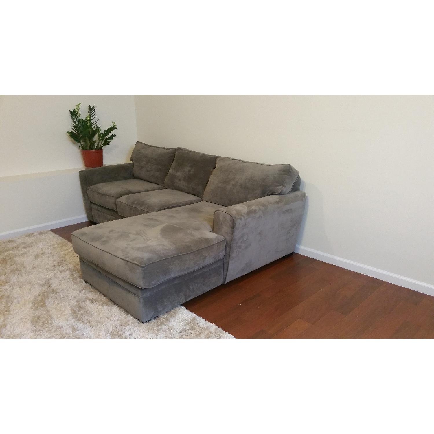 Raymour & Flanigan Artemis II 2-Piece Microfiber Sectional Sofa - image-2