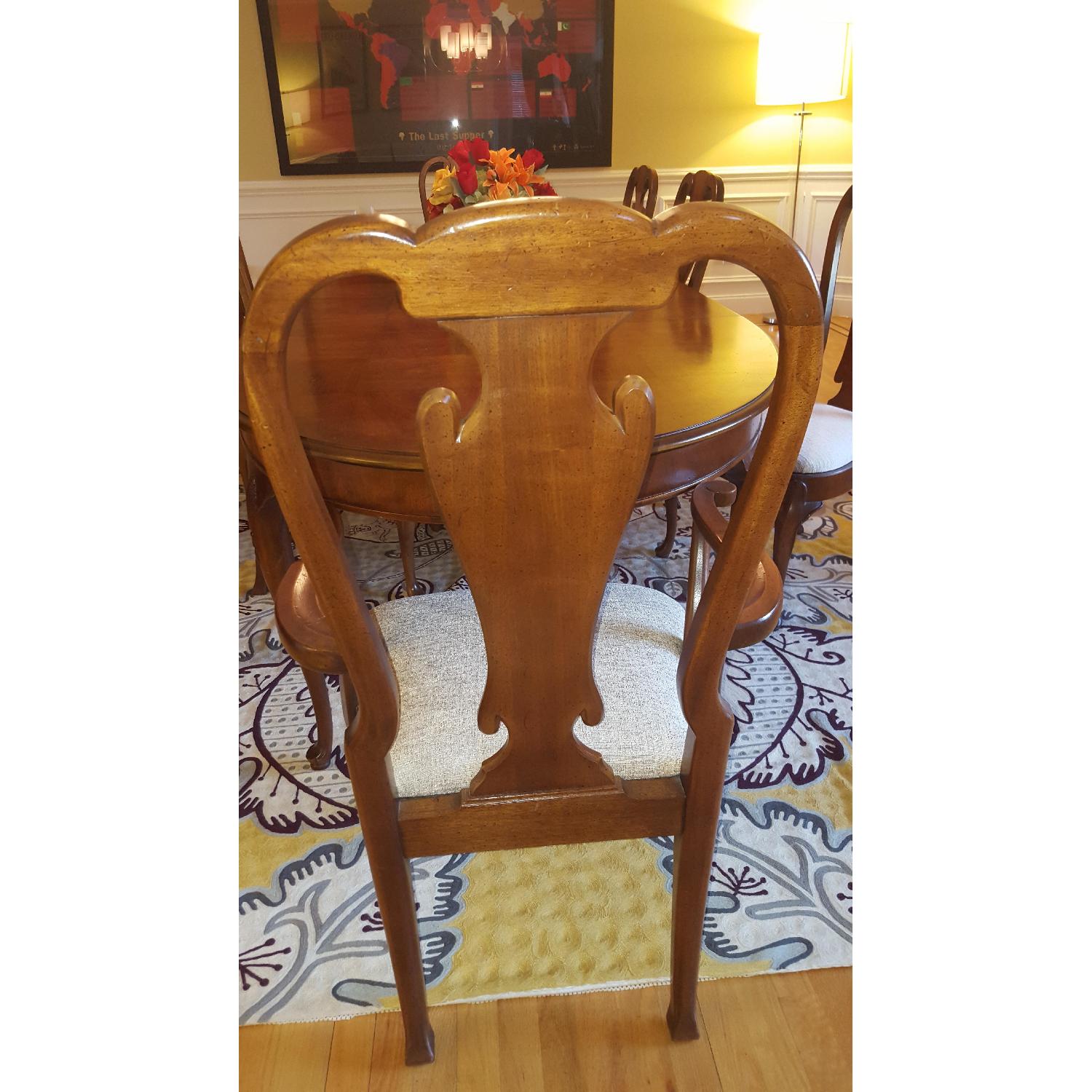 Henredon Walnut Dining Table w/ 8 Chairs - image-5