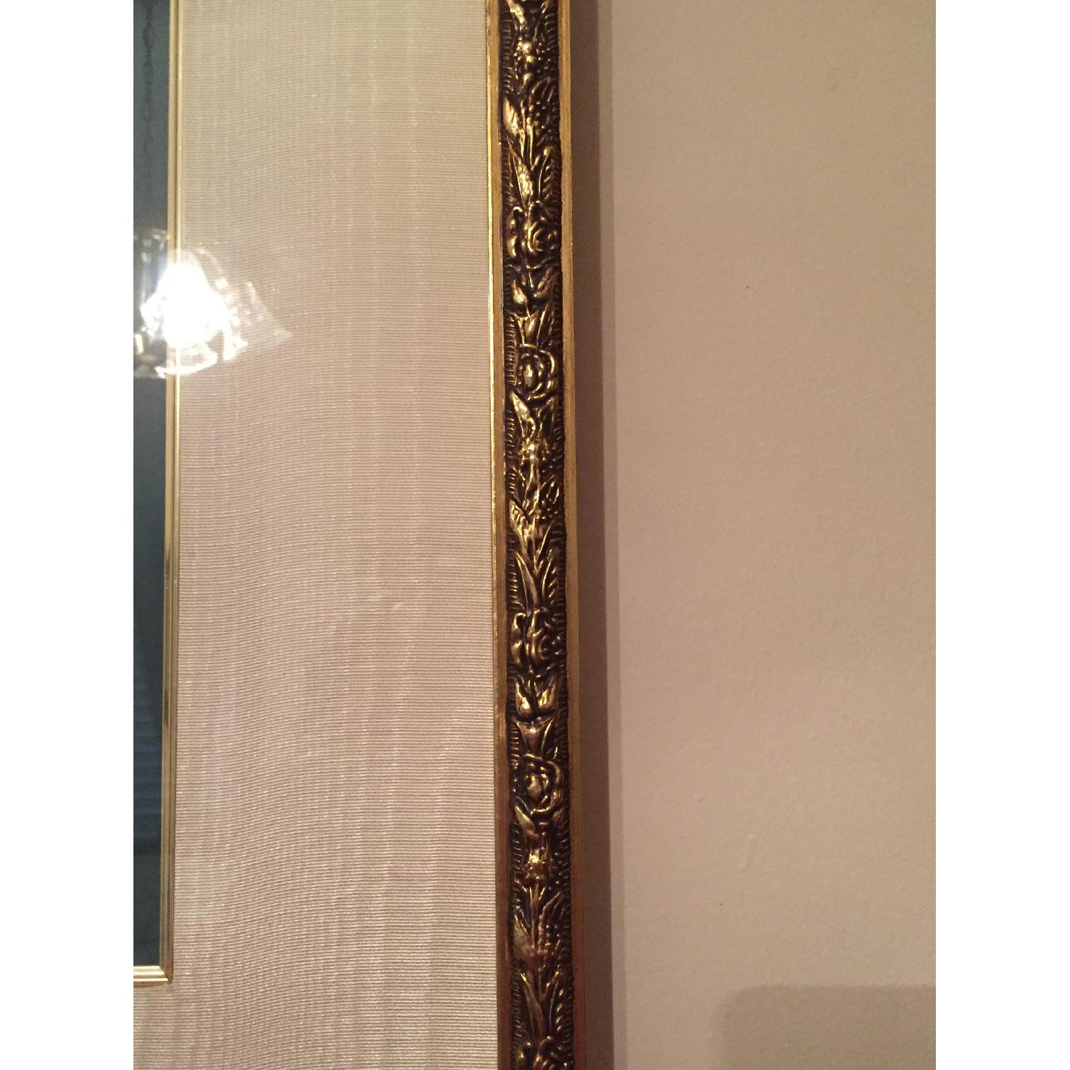 Roses Gold Wood Wall Frames Pair AptDeco