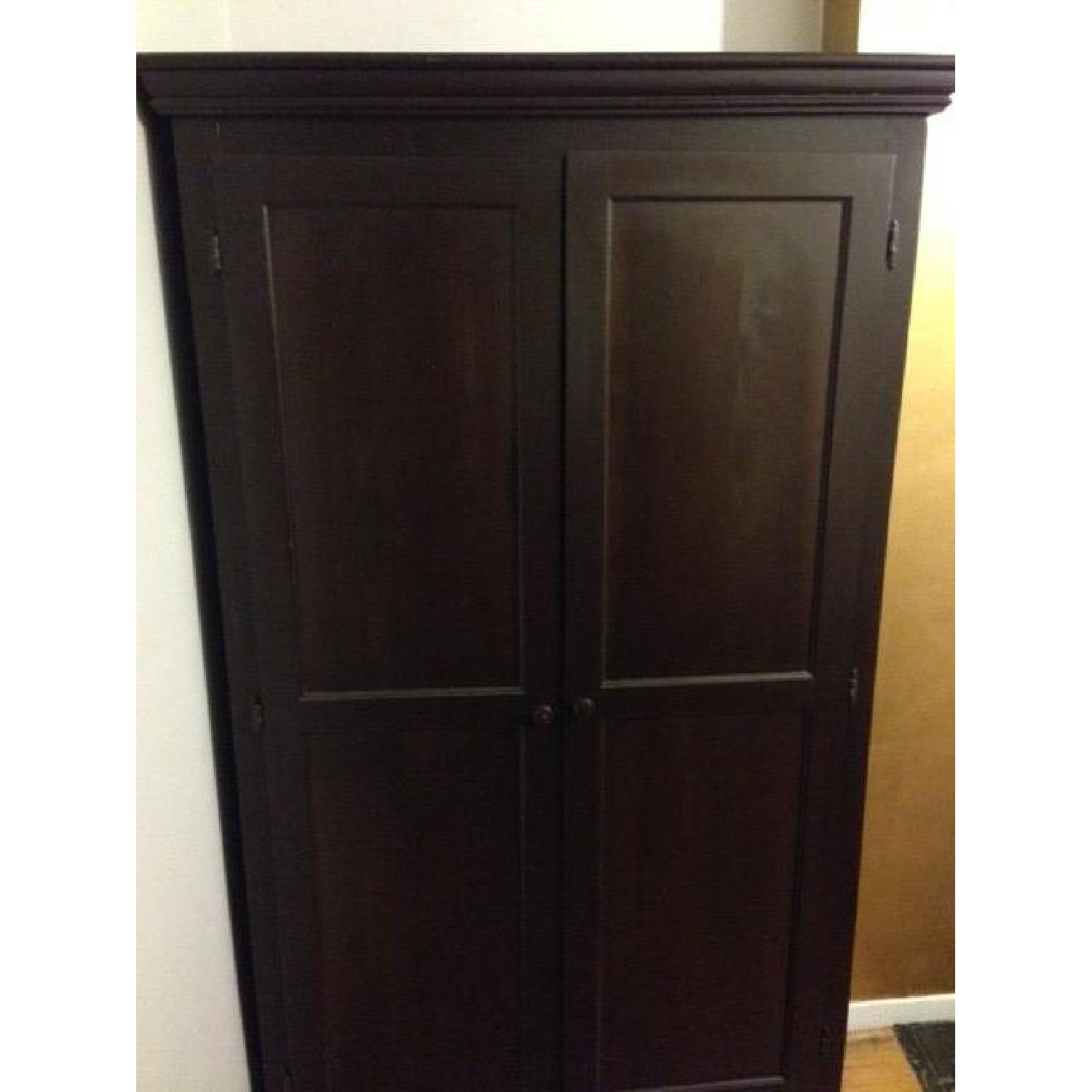 Gothic Cabinet Dark Brown Wardrobe - image-1