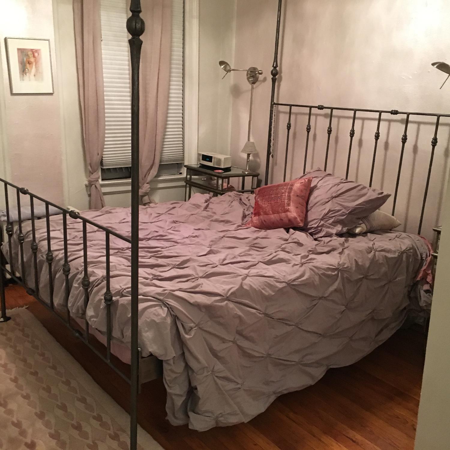 Wrought Iron Queen Canopy Bed - image-3