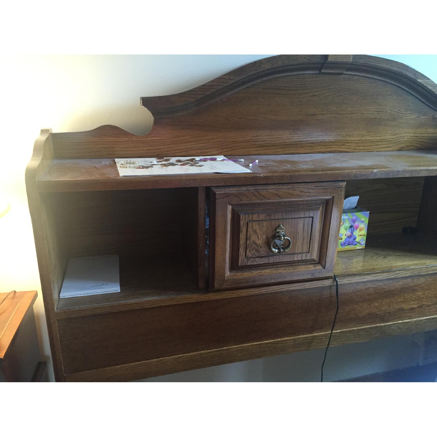 Wooden Headboard w/ Storage - image-3