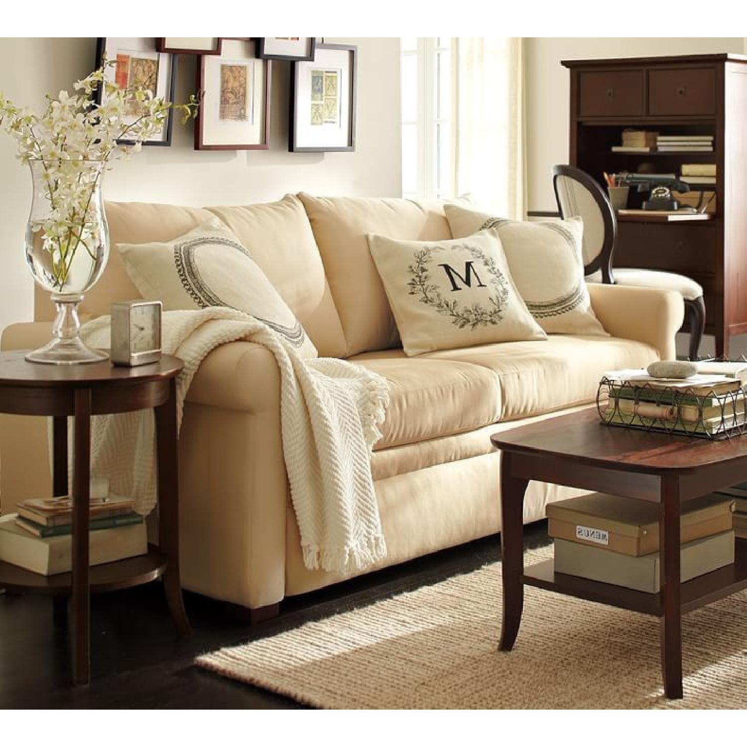 Pottery Barn Deluxe Upholstered Sleeper Sofa - image-2
