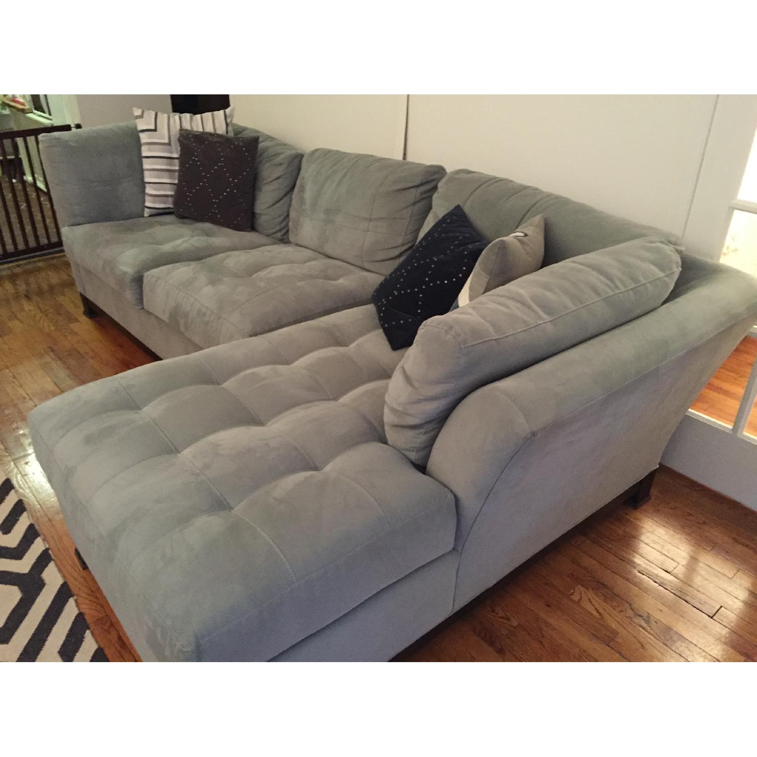 Raymour & Flanagan Cindy Crawford Right-Arm Sectional Sofa - image-5
