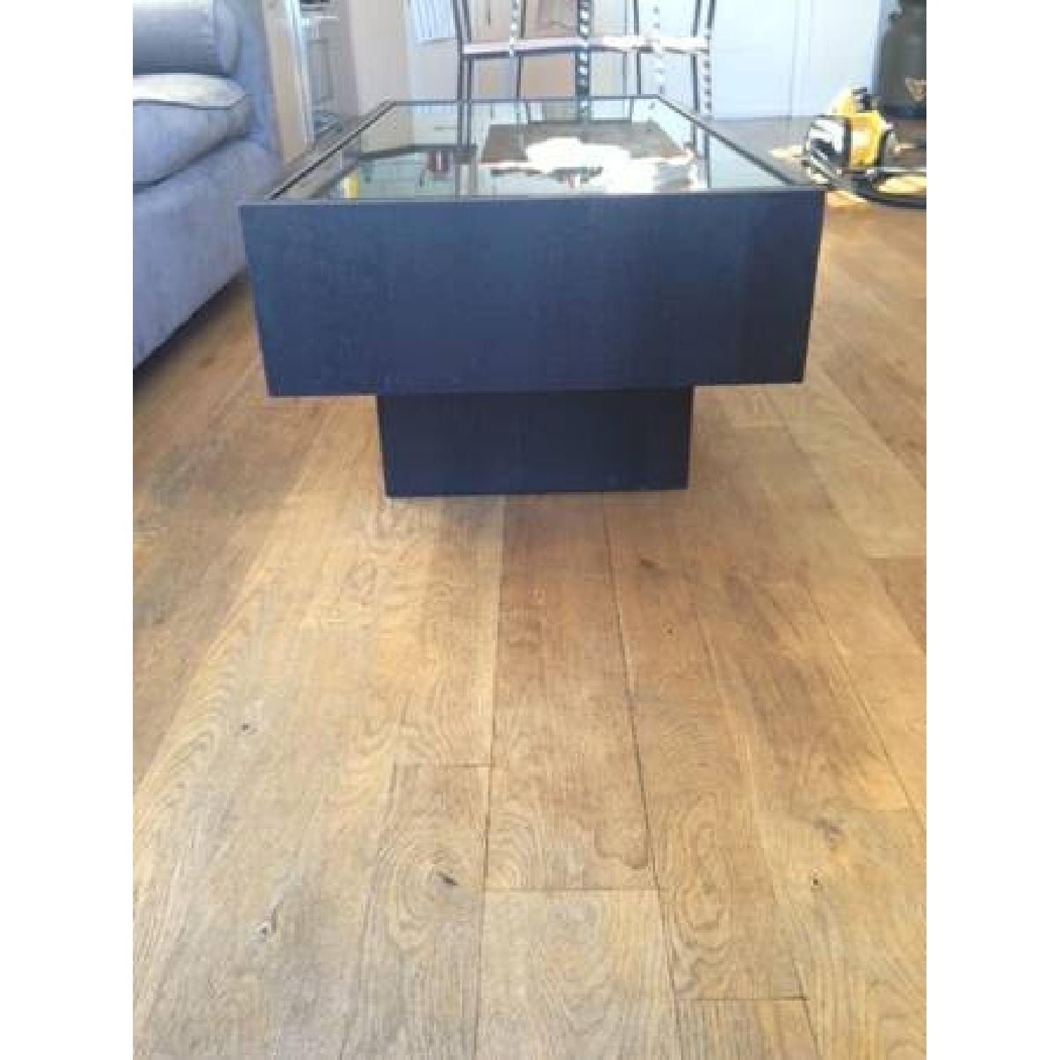 Ikea Storage Coffee Table with Glass Top - image-4