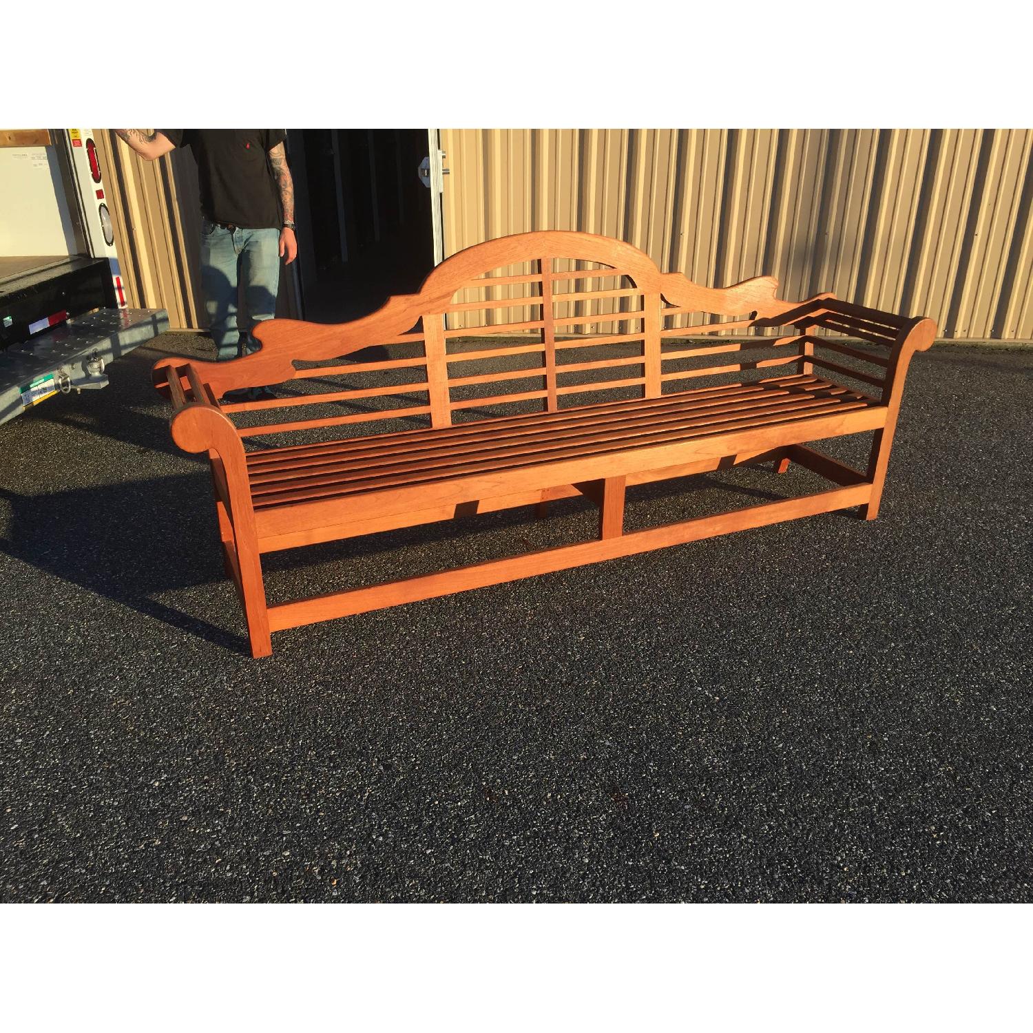 Vintage Scandinavian Teak Bench - image-1