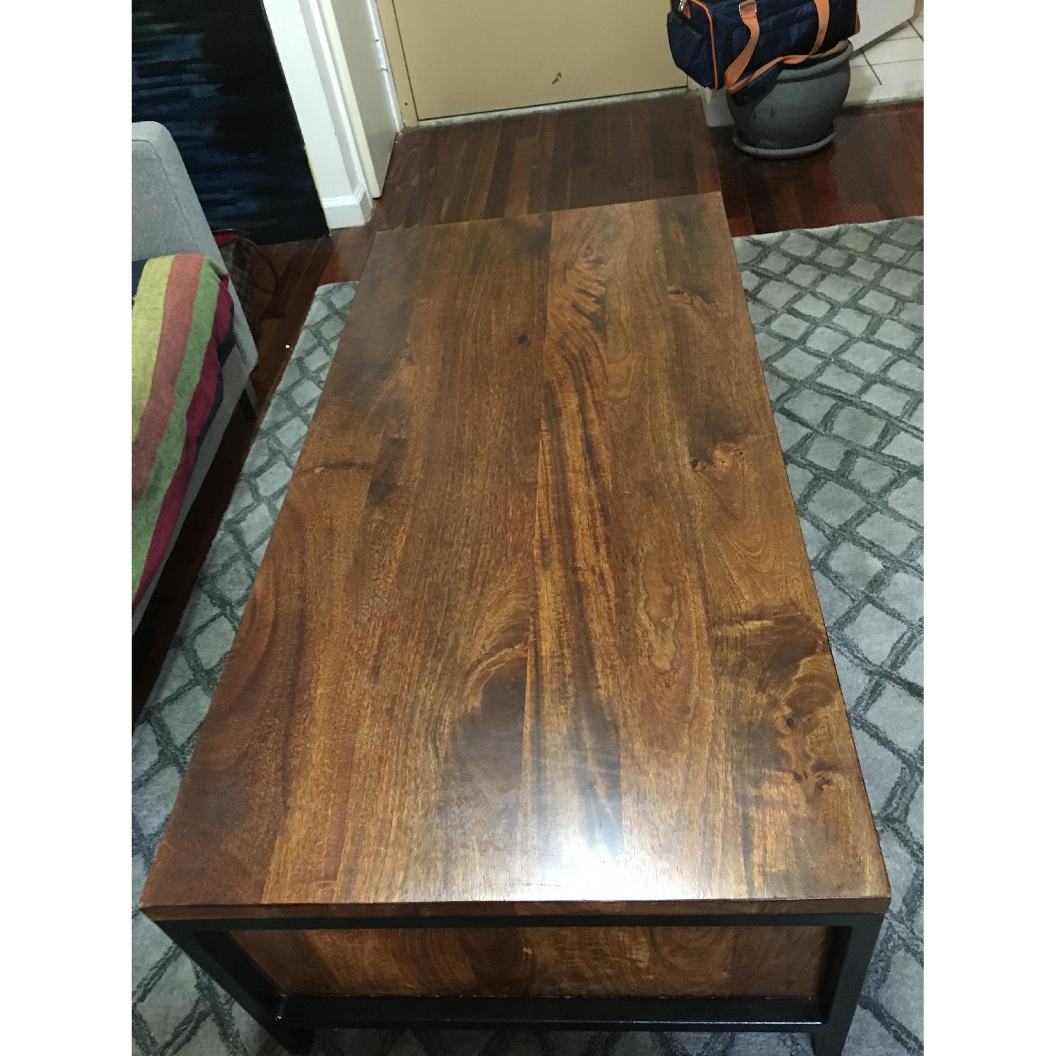 West Elm Mango wood + metal AptDeco