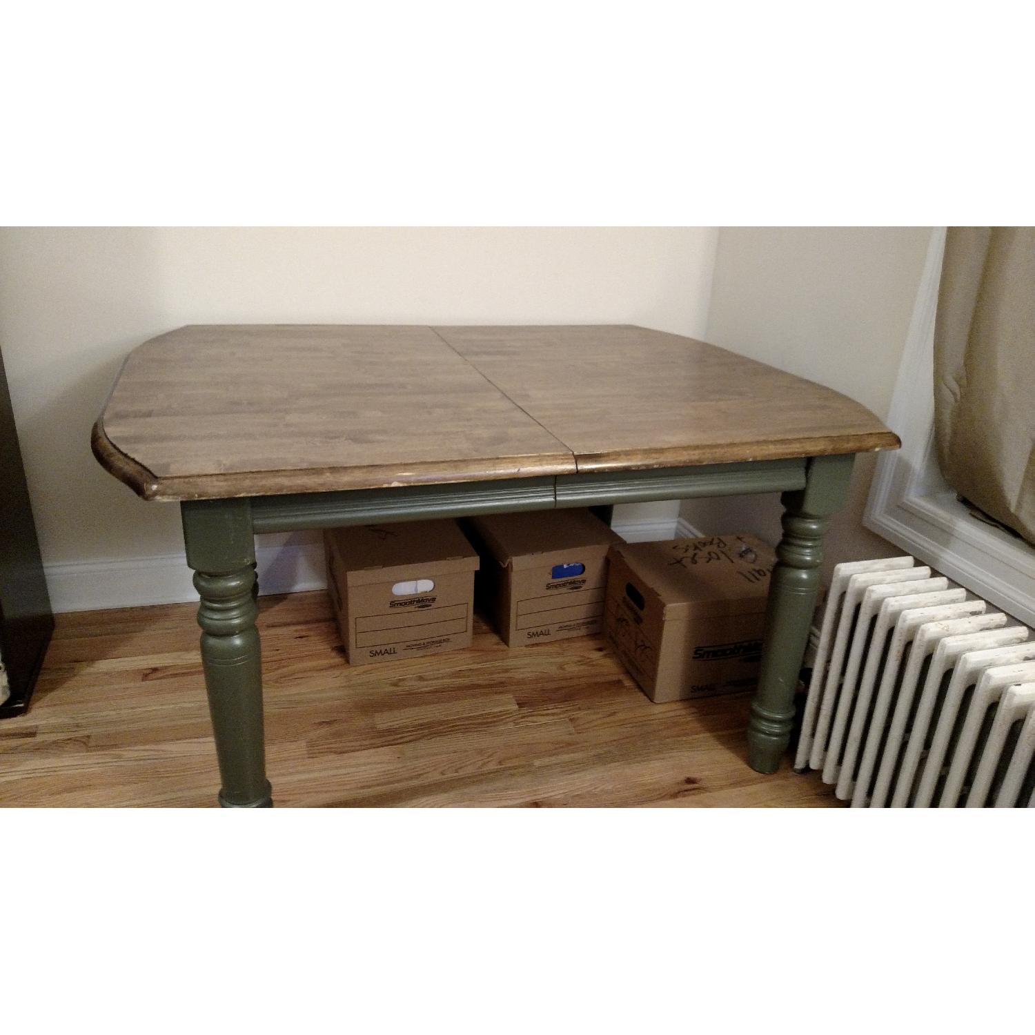 Ethan Allen Solid Wood Dining Table AptDeco