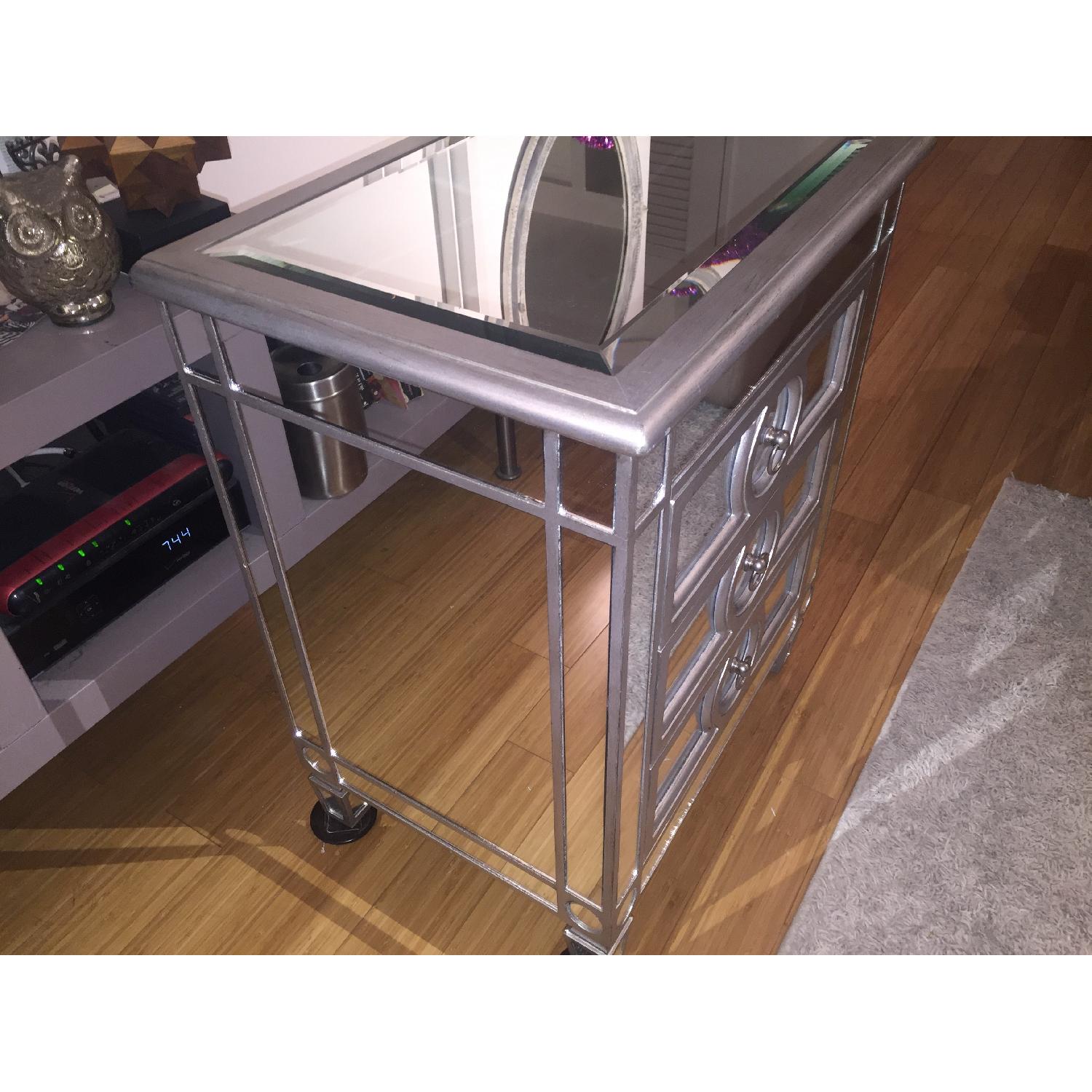 Monarch Specialties Mirrored Nightstands/Accent Tables - Pair - image-3