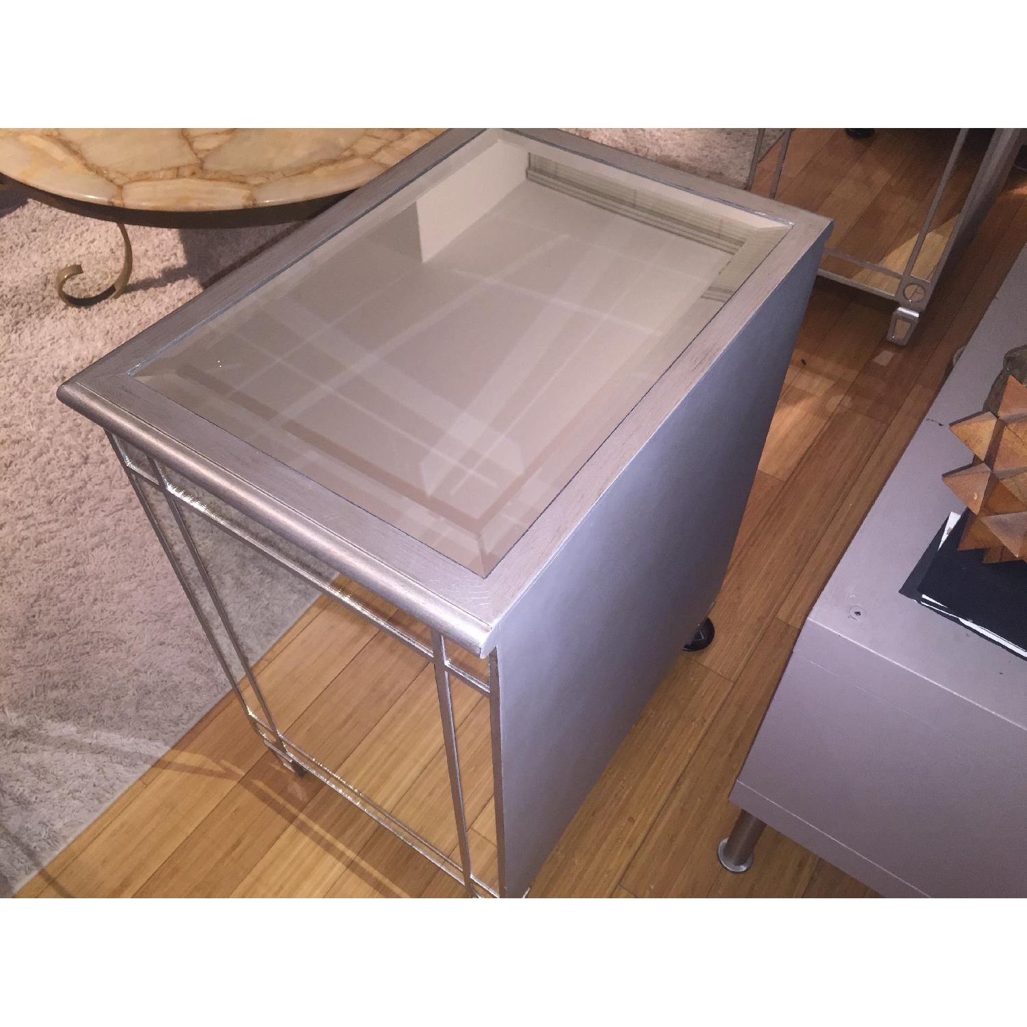 Monarch Specialties Mirrored Nightstands/Accent Tables - Pair - image-4