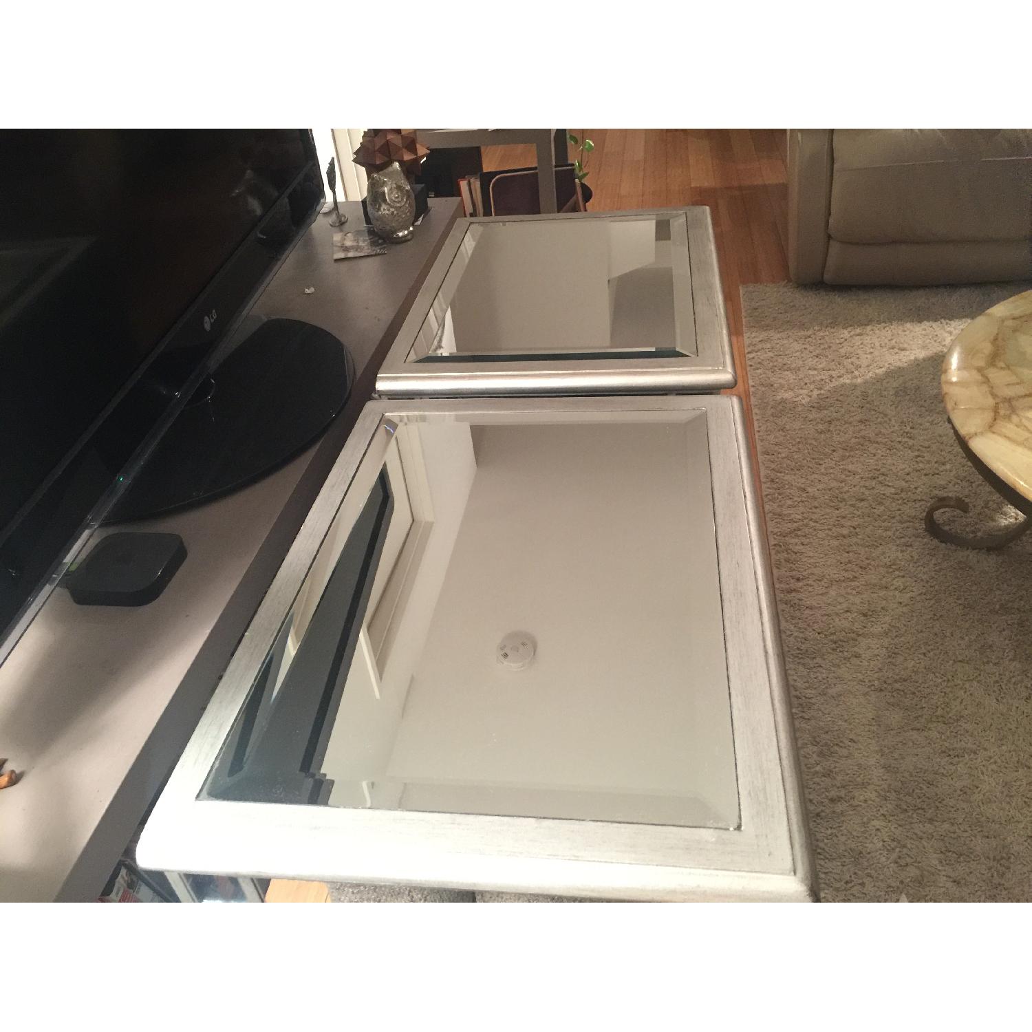 Monarch Specialties Mirrored Nightstands/Accent Tables - Pair - image-9