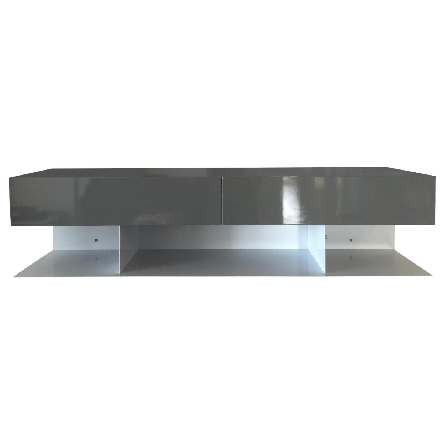CB2 Wall Mounted Shelves with Drawers AptDeco