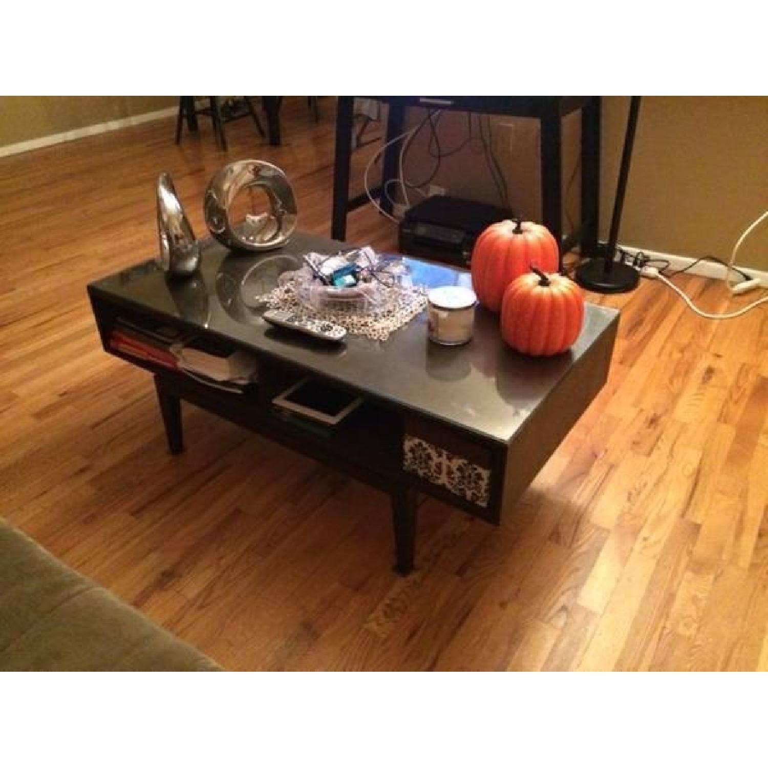 サイドテーブル ヴィンテージ USA IKEA EKTORP エークトルプ Ikea Ektorp Brown Coffee Table - AptDeco