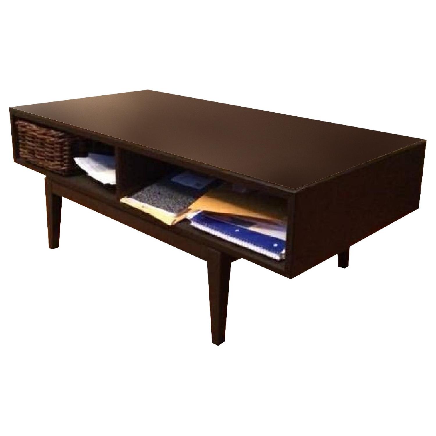 Ikea Ektorp Brown Coffee Table - AptDeco