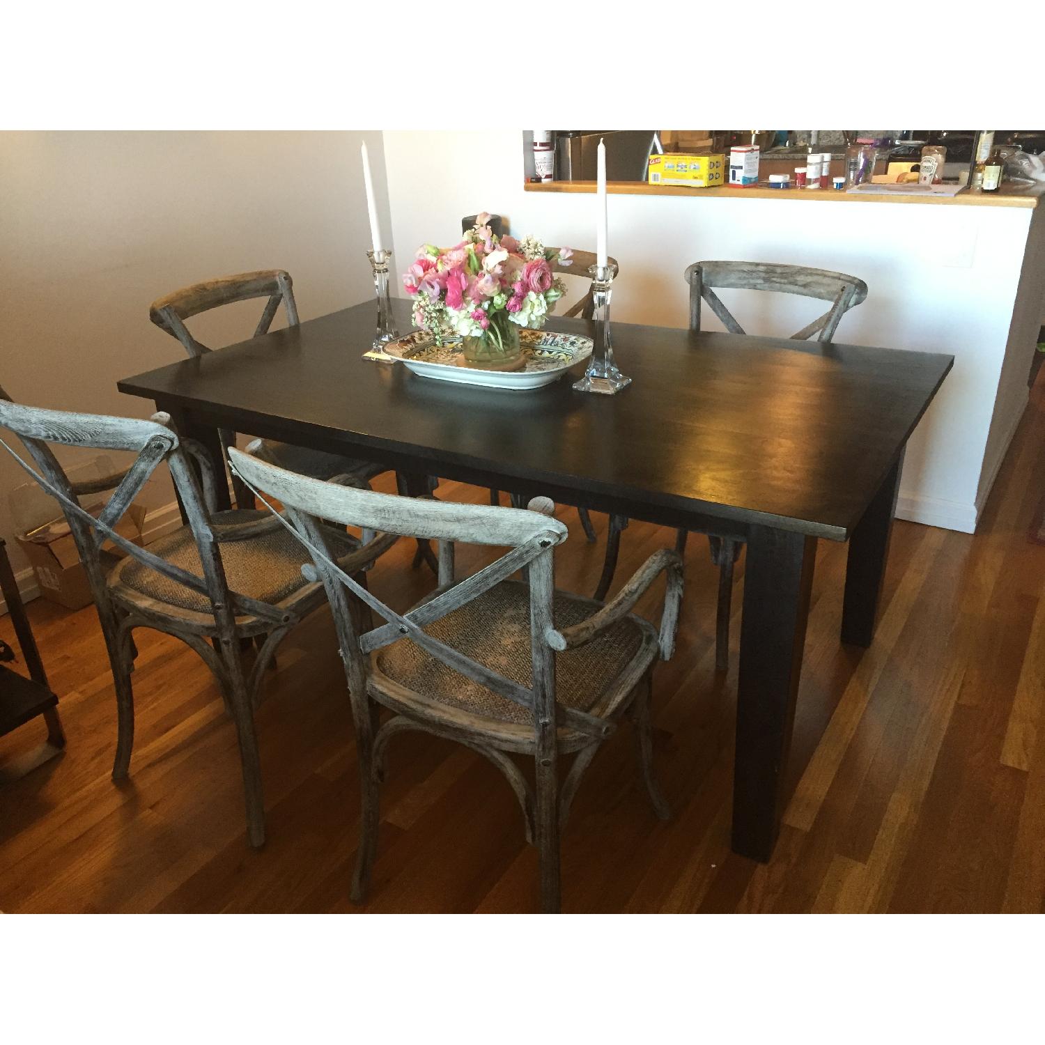 Crate & Barrel Basque Dining Table in Java - image-4