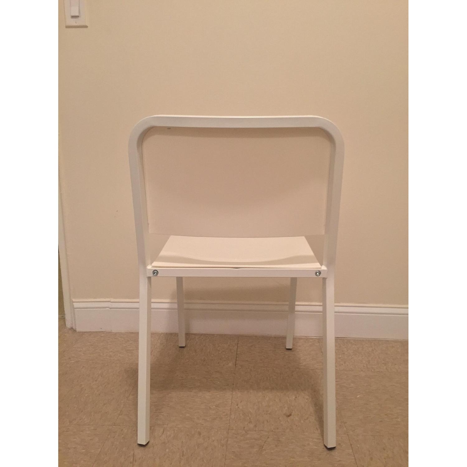 Ikea White Dining Chairs - Pair - image-2