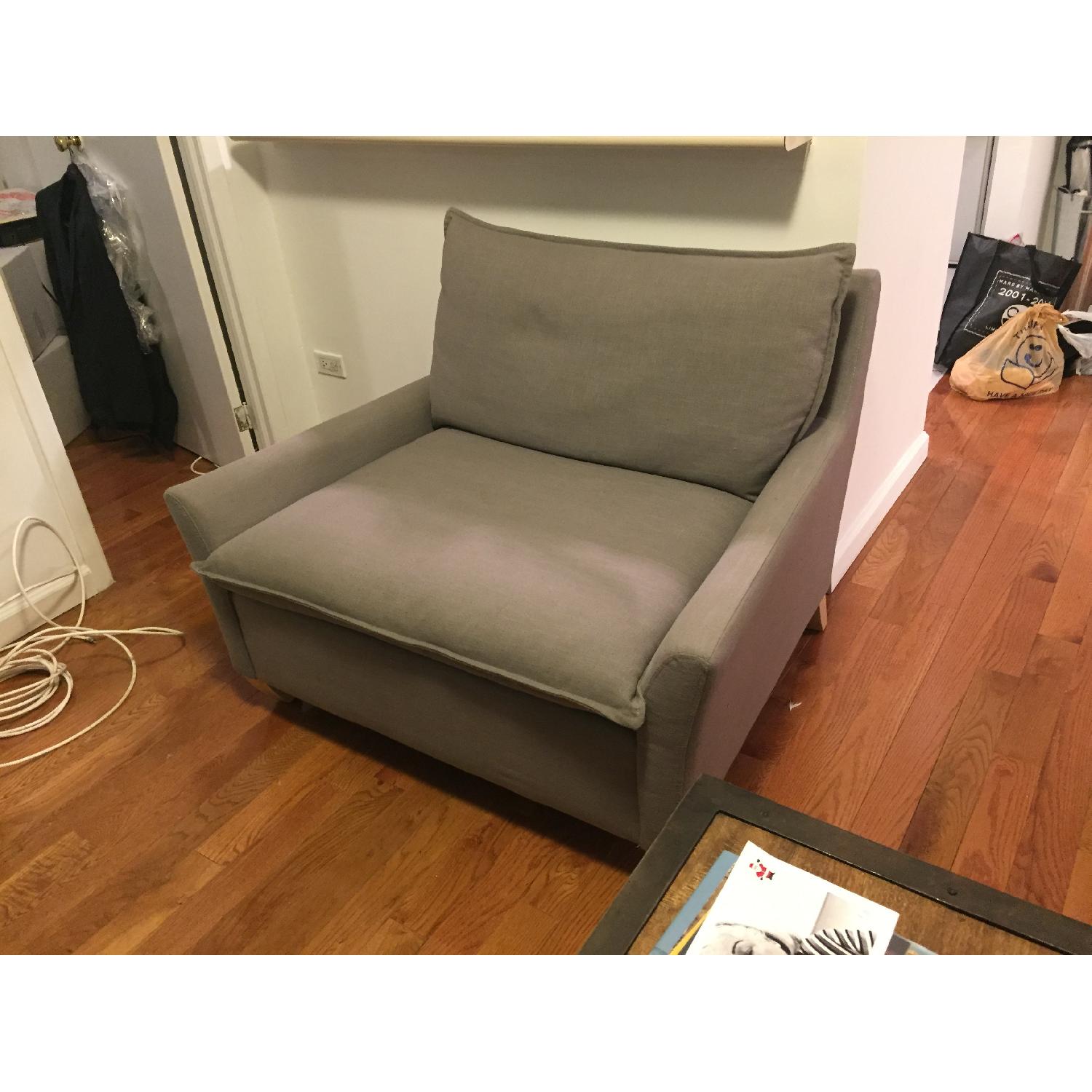 West Elm Bliss Down-Filled Chair-and-a-Half - image-2