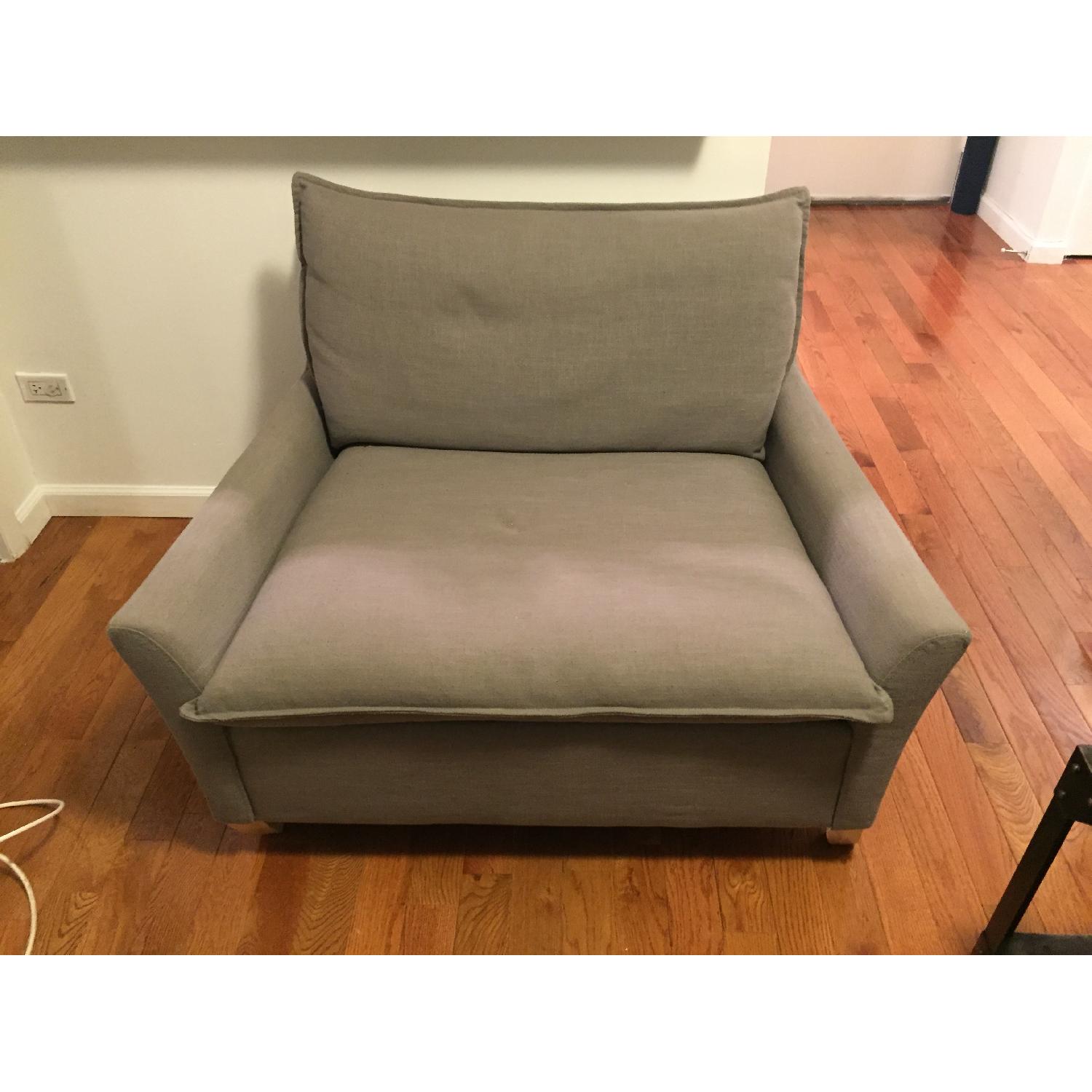 West Elm Bliss Down-Filled Chair-and-a-Half - image-3