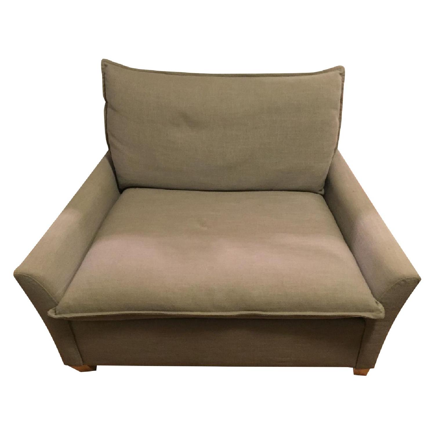 West Elm Bliss Down-Filled Chair-and-a-Half - image-0