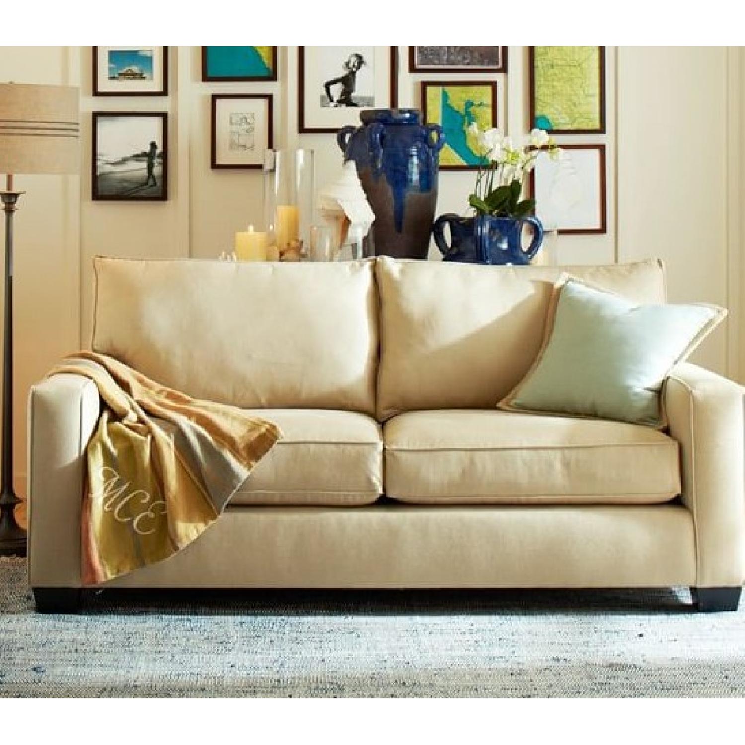 Pottery Barn Loveseat - image-8