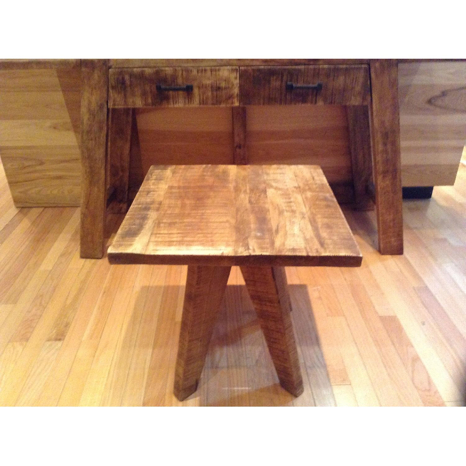 Mango Wood Console Table + 2 Coffee Tables - image-2