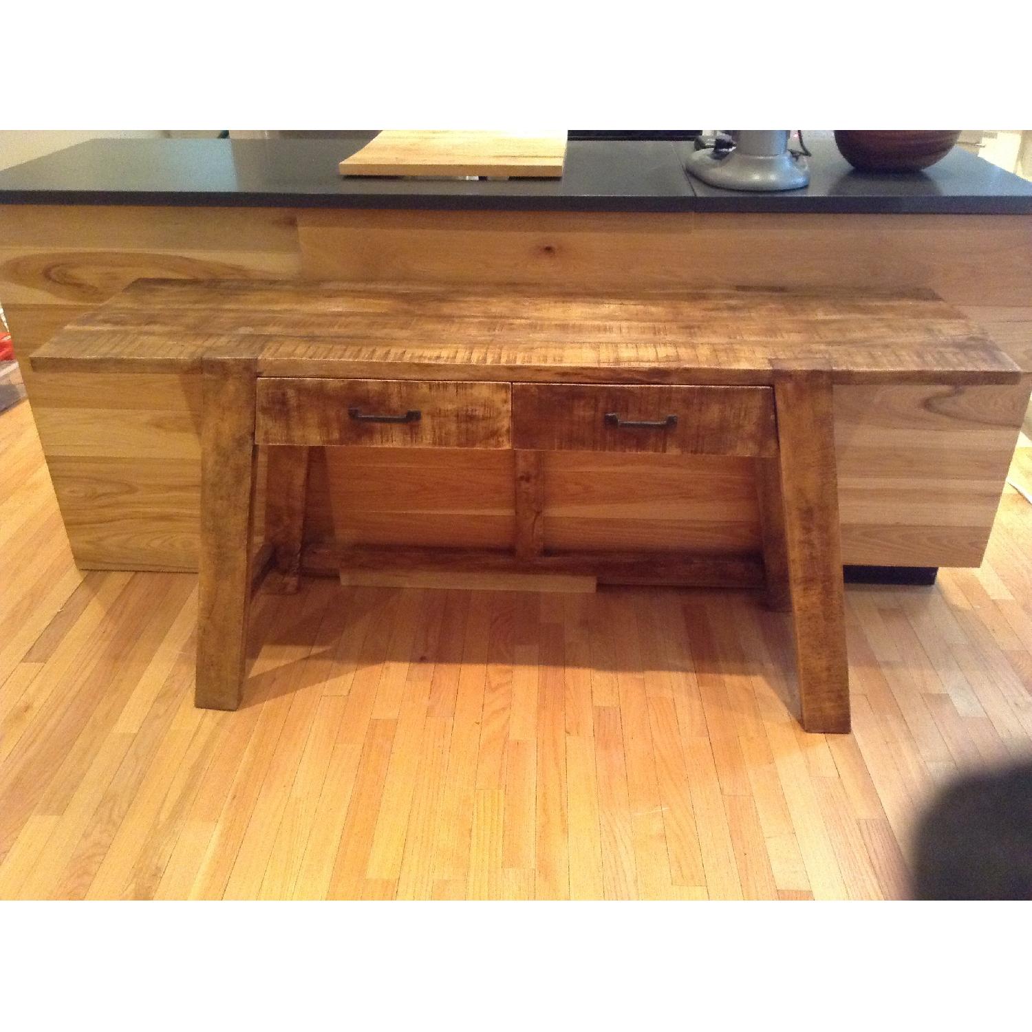 Mango Wood Console Table + 2 Coffee Tables - image-4