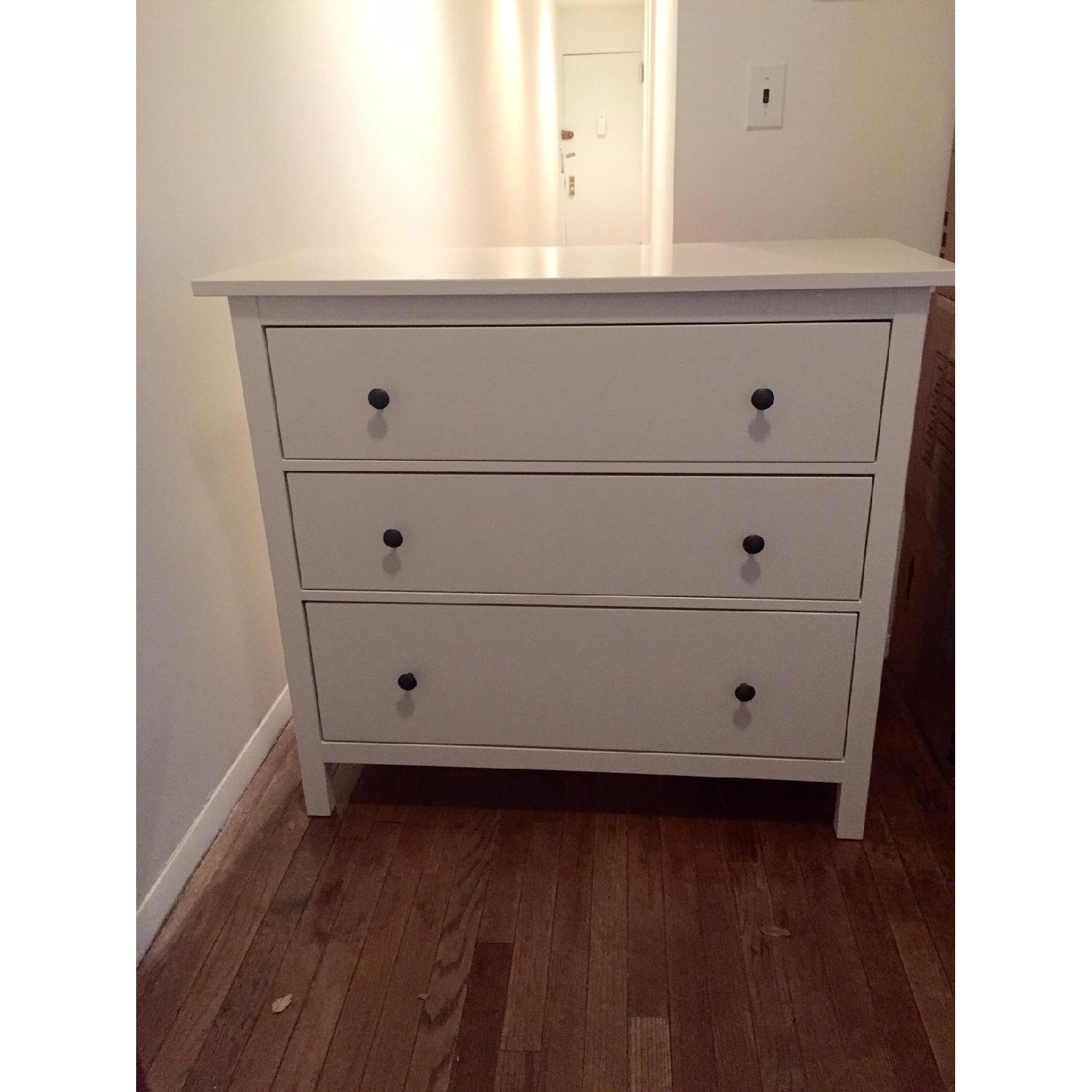 Ikea Hemnes Three Drawer Dresser AptDeco