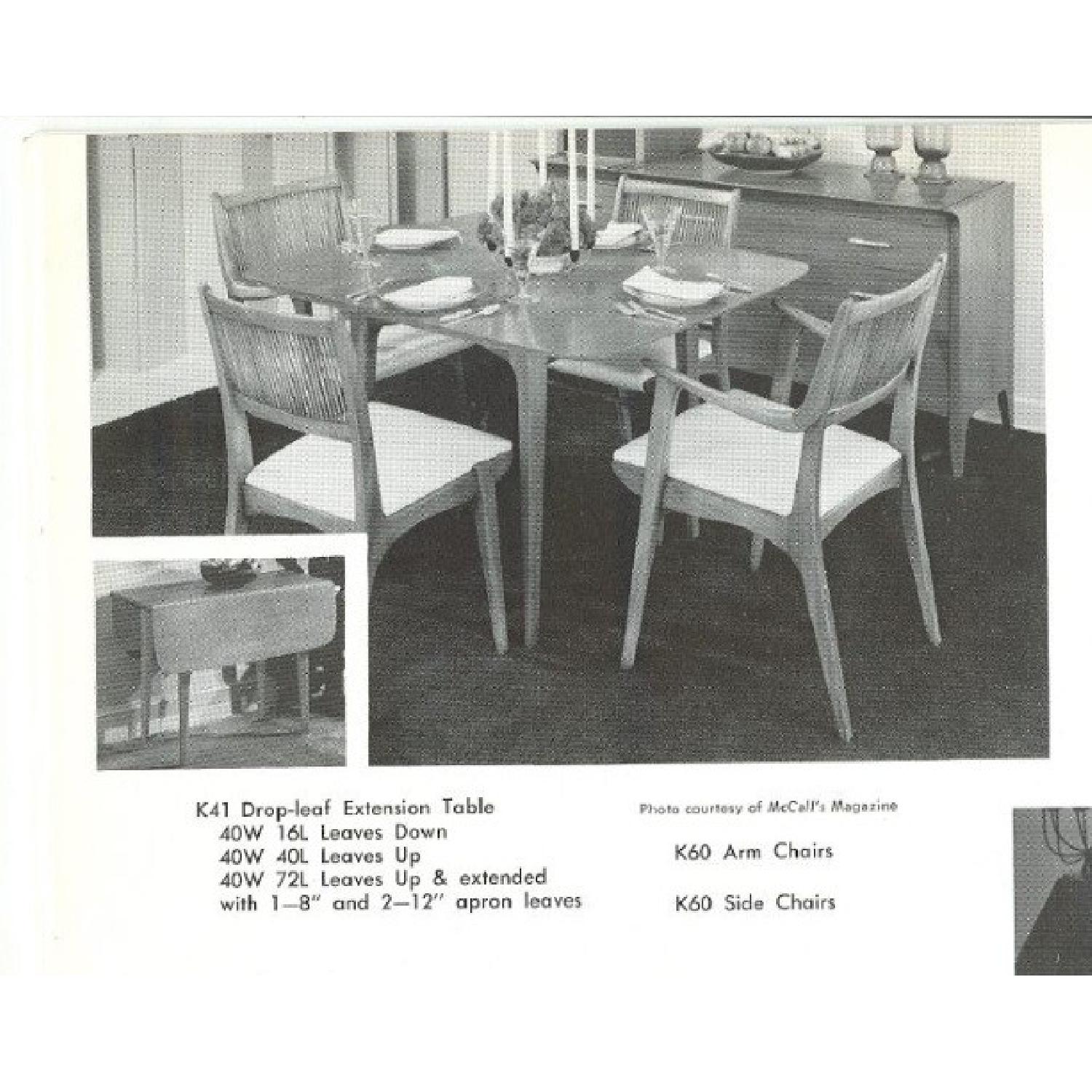 Drexel Vintage John Van Koert Drop-Leaf Extension Table - image-14