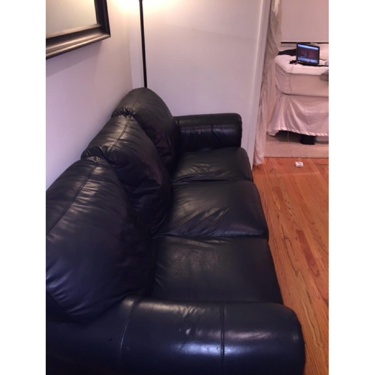 Sofa Express Leather Couch - image-1