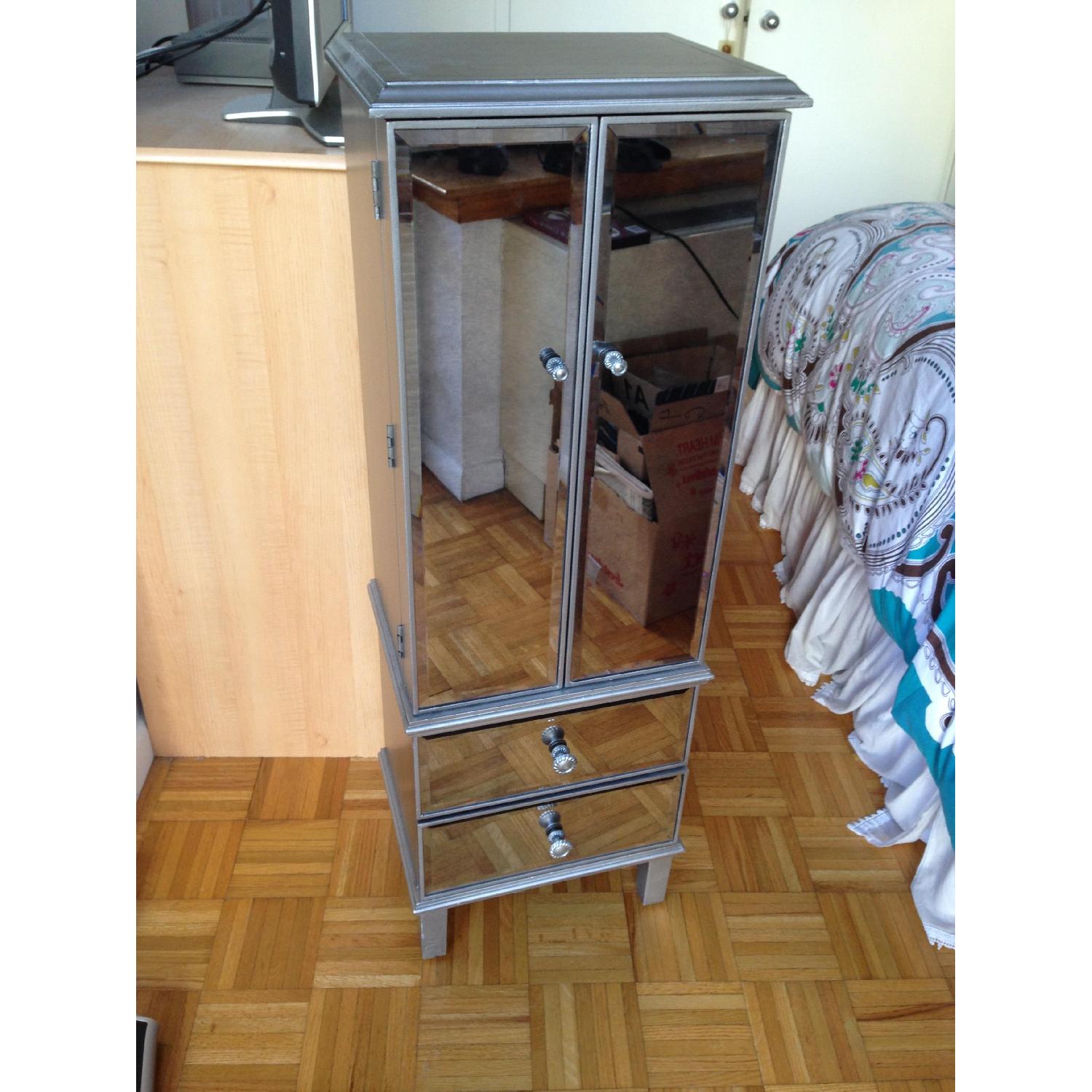 Pier 1 Mirrored Jewelry Armoire - image-1
