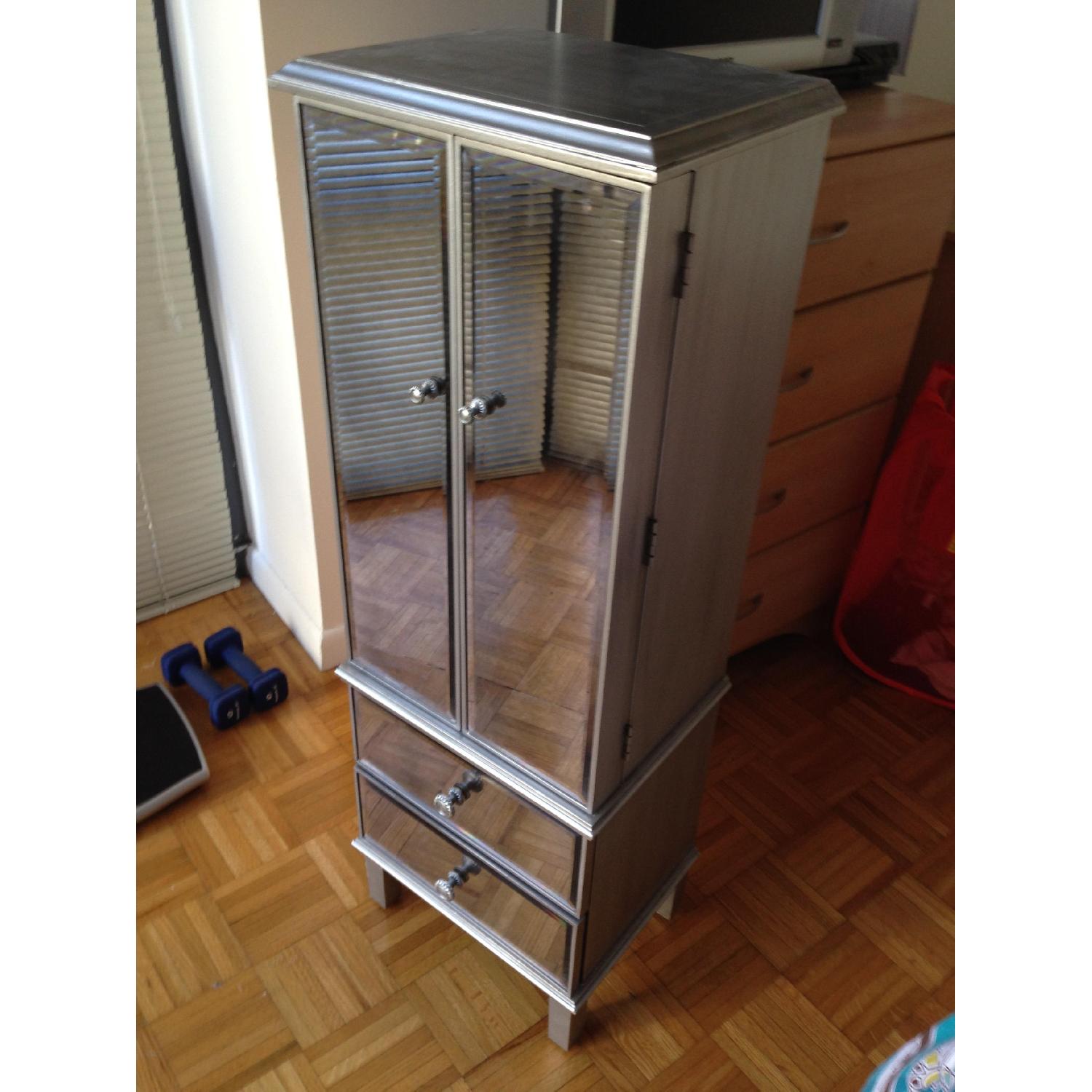 Pier 1 Mirrored Jewelry Armoire - image-2
