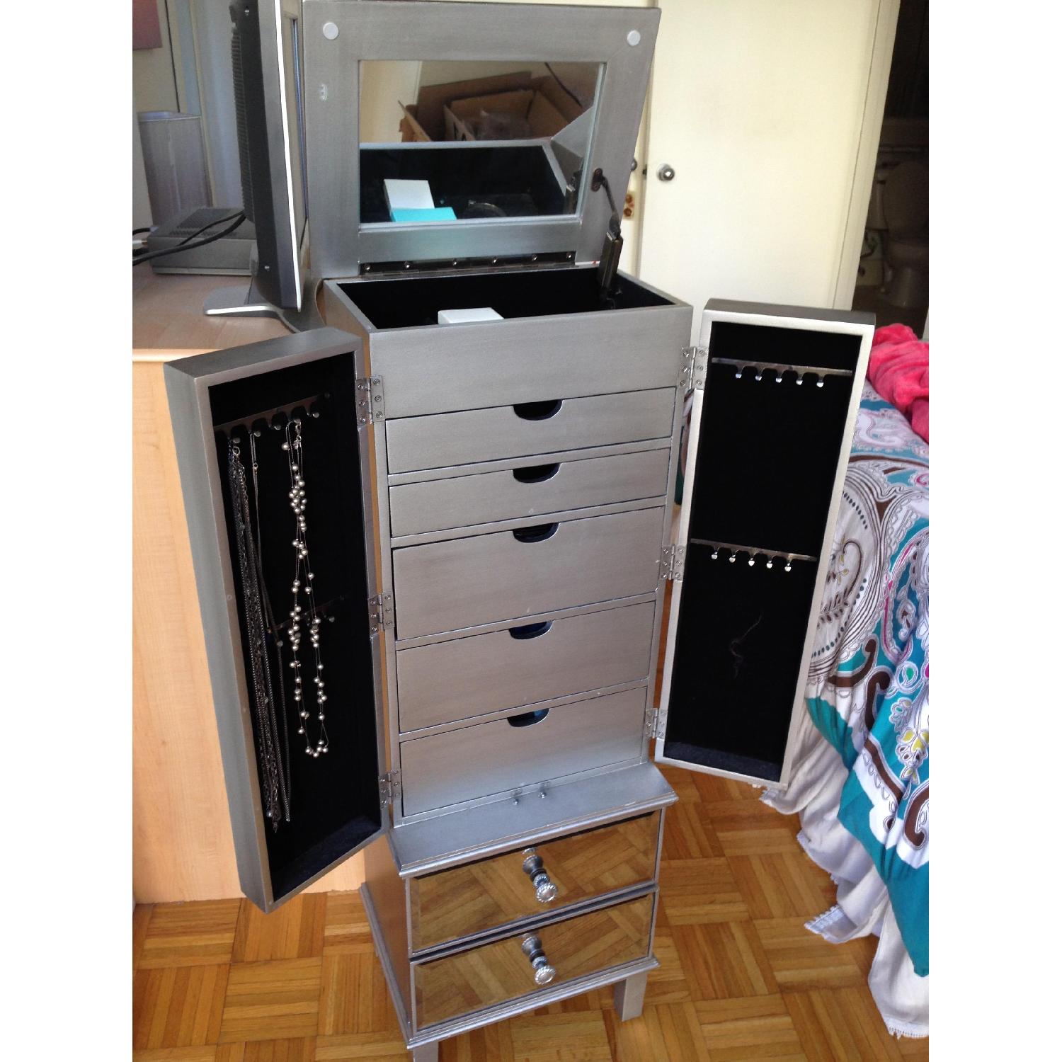 Pier 1 Mirrored Jewelry Armoire - image-3