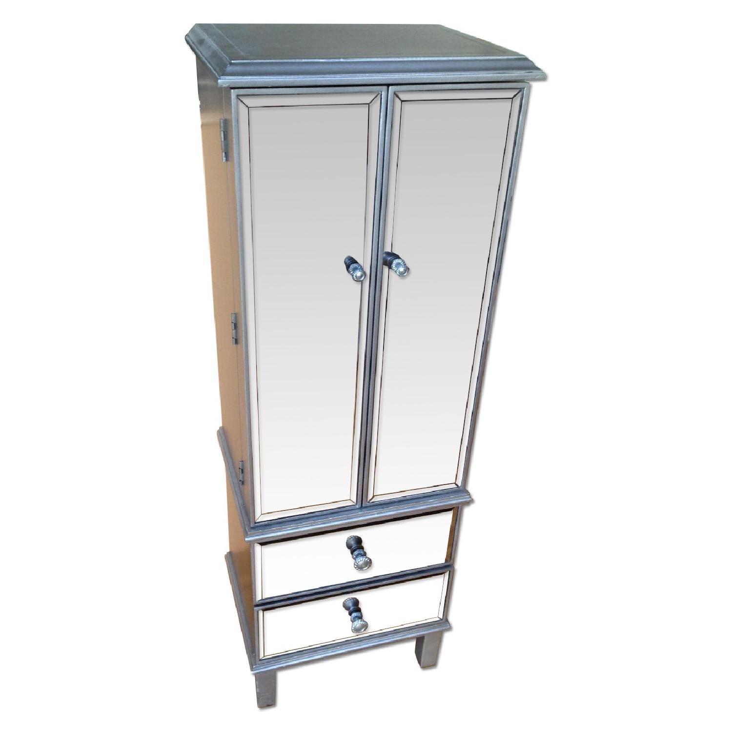 Pier 1 Mirrored Jewelry Armoire - image-0